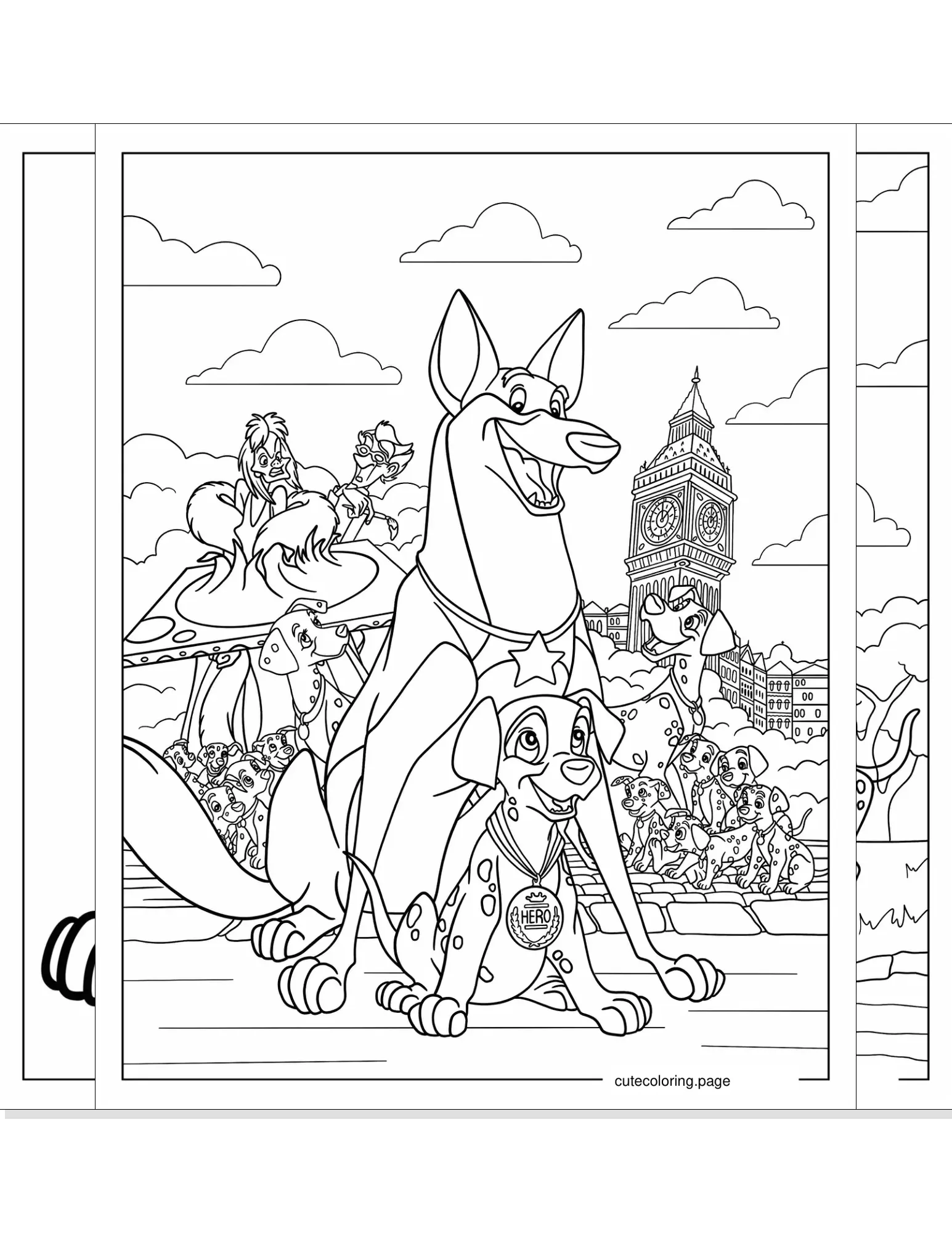 101 dalmatians coloring pages coloring page