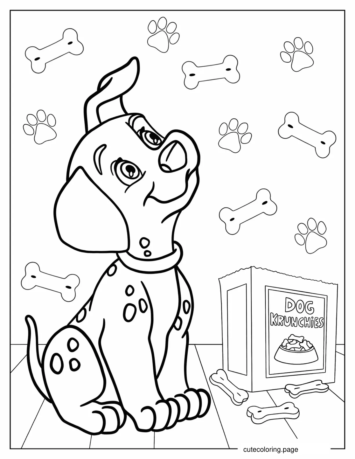 Lucky Of 101 Dalmatians coloring page