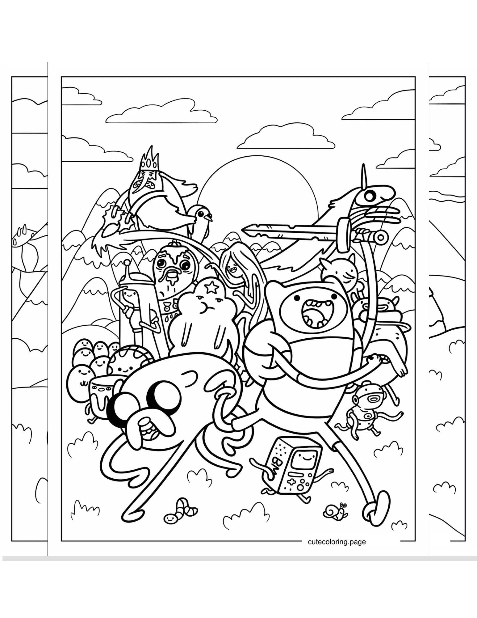 adventure time coloring pages coloring page