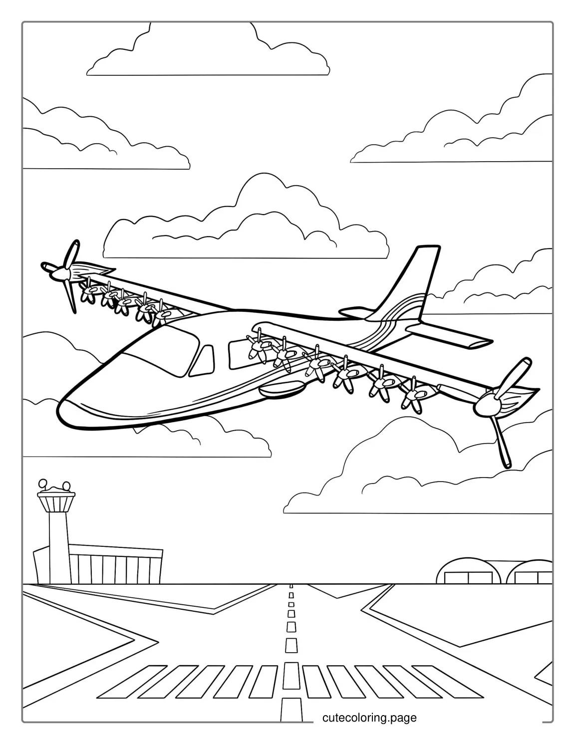 X 57 Maxwell Plane To Color coloring page