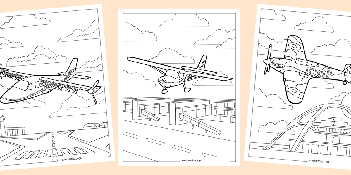 airplane-coloring-pages