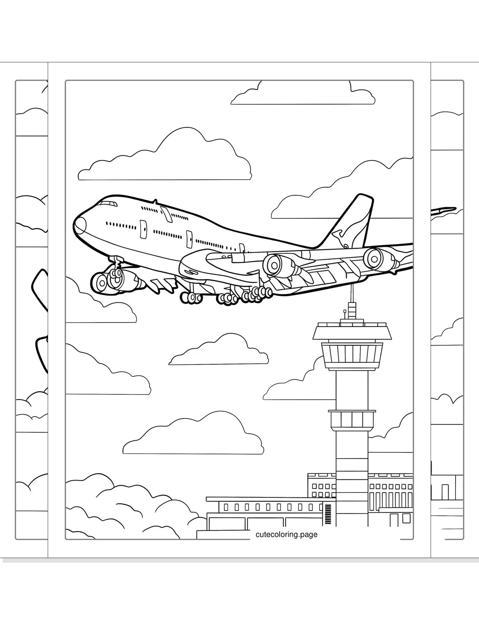 airplane coloring pages coloring page