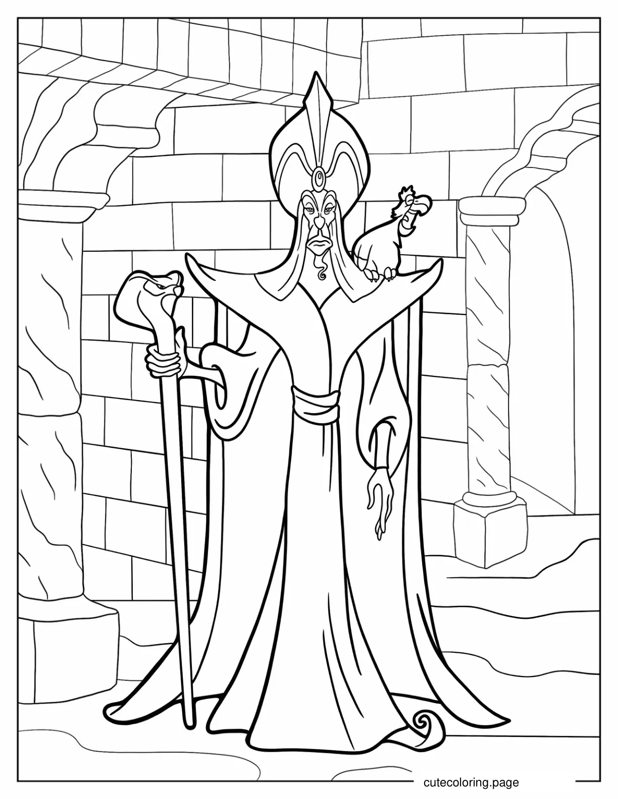 Coloring Sheet Of Jafar coloring page