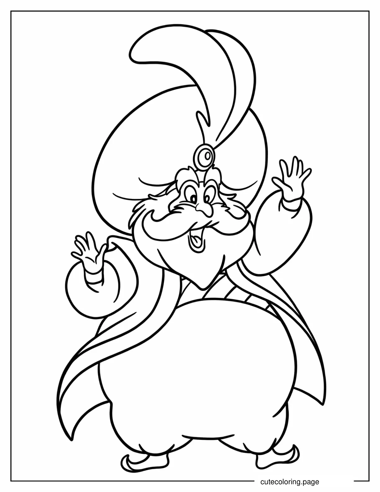 The Sultan Coloring Sheet coloring page