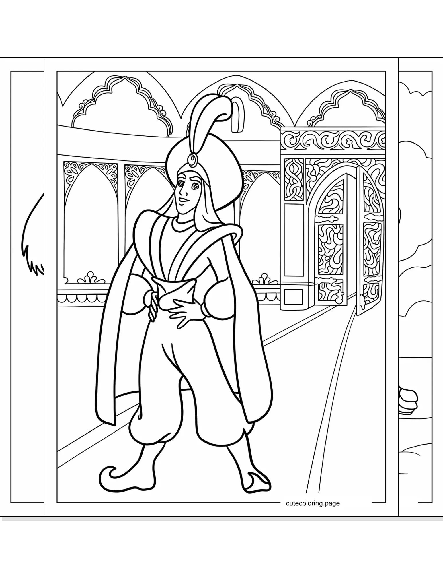 aladdin coloring pages coloring page