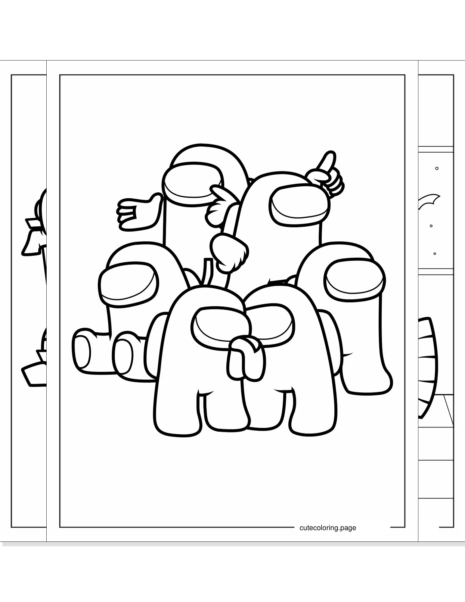 among us coloring pages coloring page