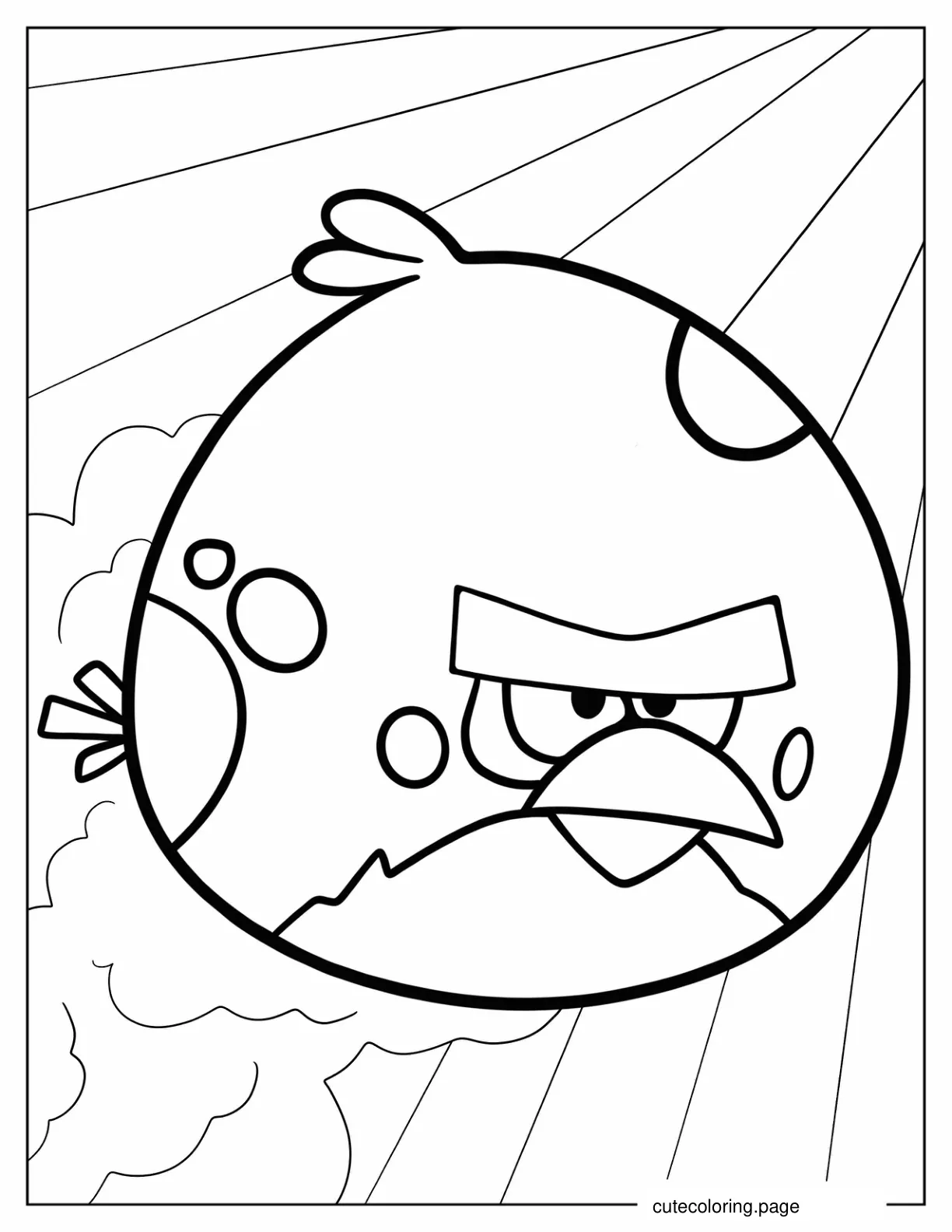 Angry Birds Terence coloring page