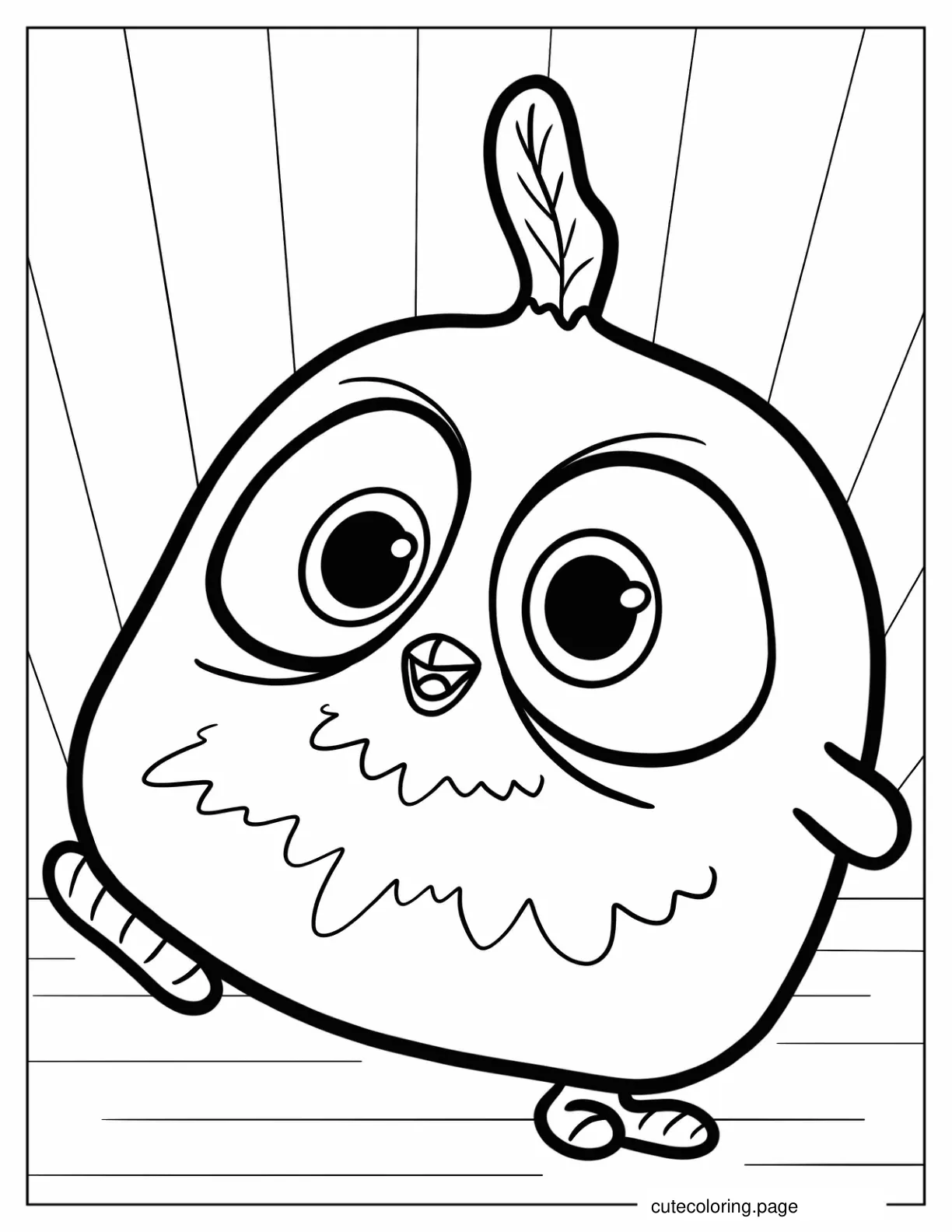 Coloring Page Of Kawaii Angry Birds Blues coloring page