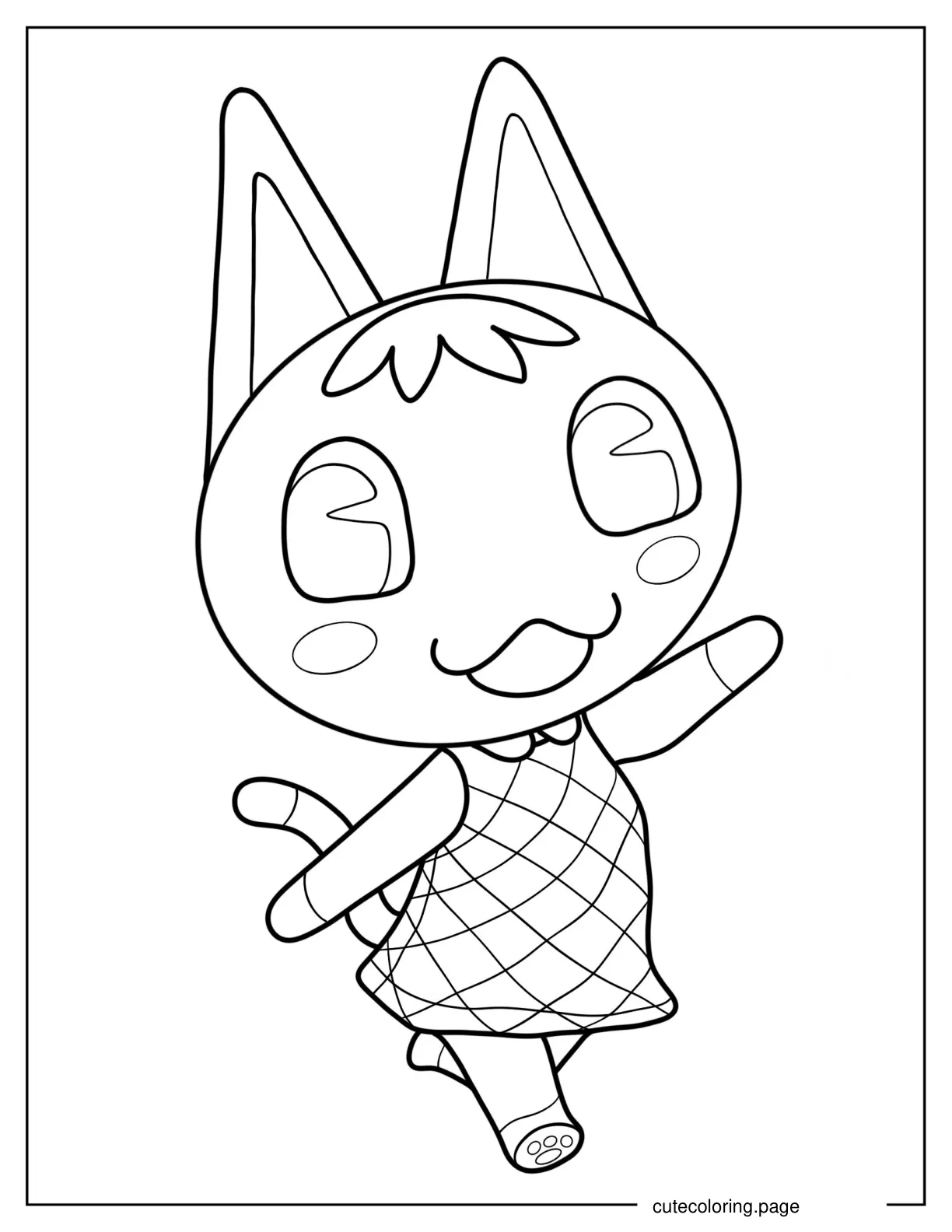 Cute Peppy Outline Coloring Page coloring page