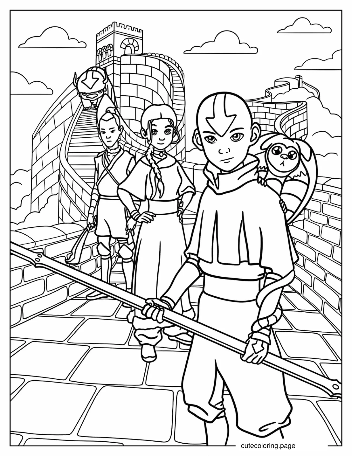 Avatar The Last Airbender coloring page