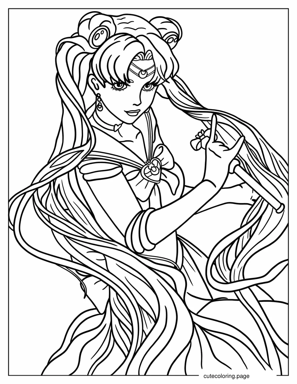 Sailor Moon Usagi Tsukino coloring page