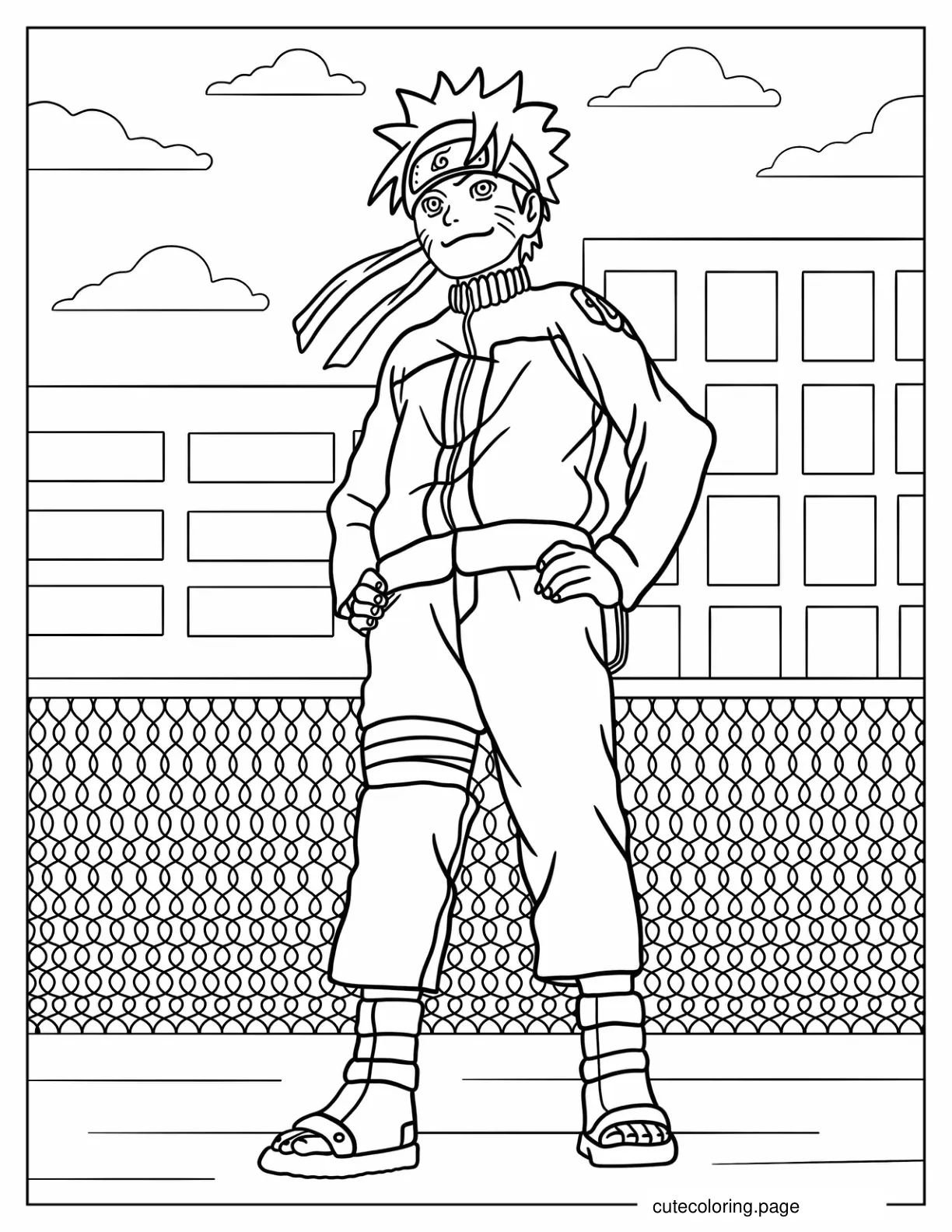 Young Naruto Coloring Page coloring page