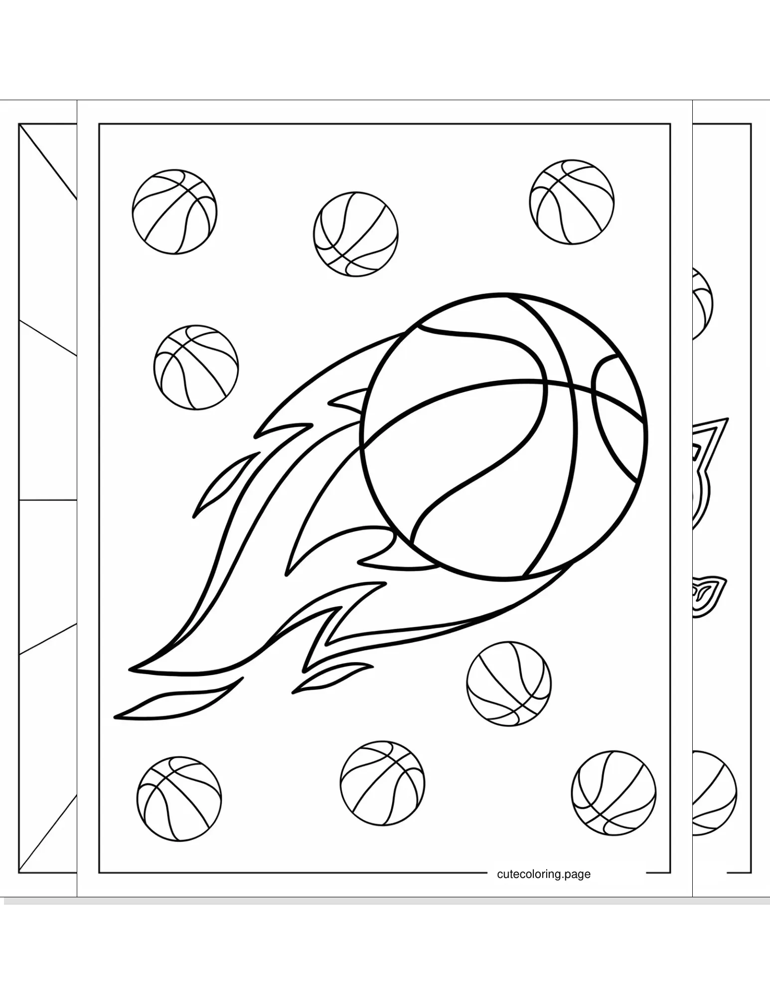 basketball coloring pages coloring page