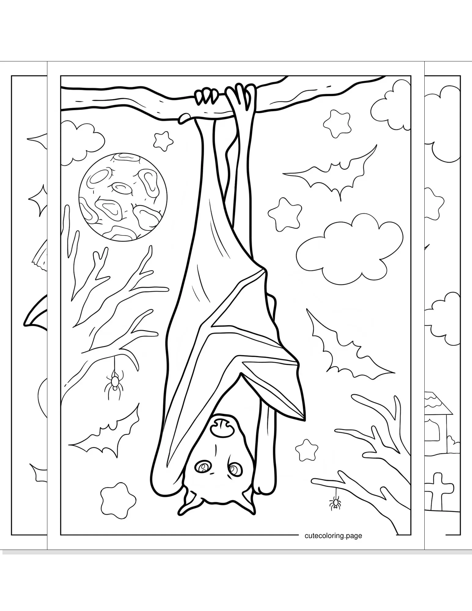 bat coloring pages coloring page