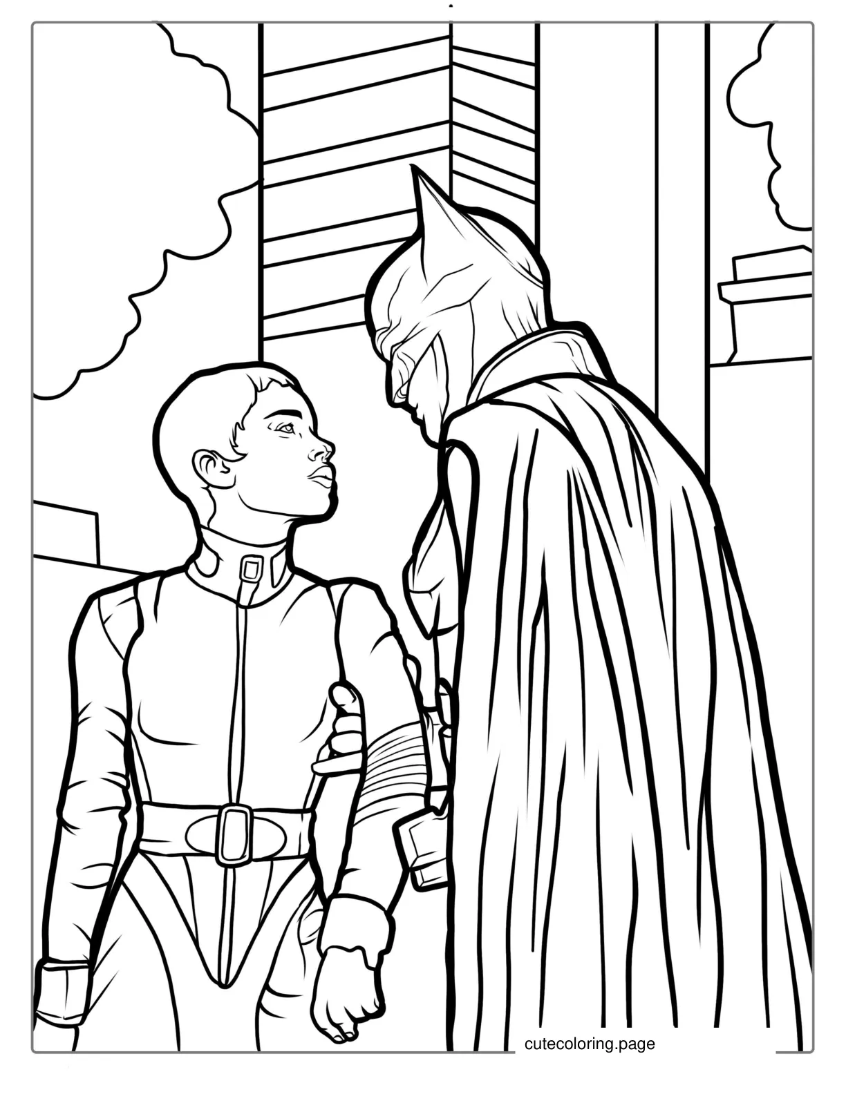 Batman And Catwoman Coloring Page coloring page