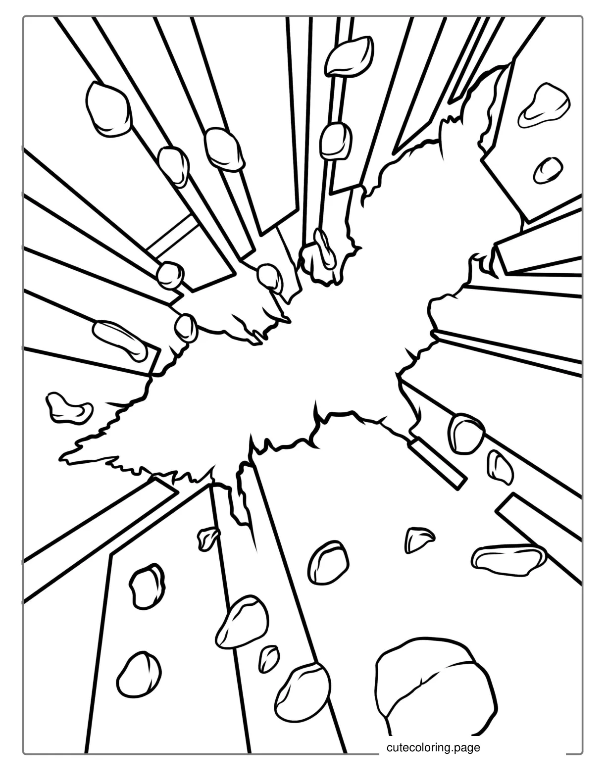 Batman Logo In Building Art Coloring coloring page