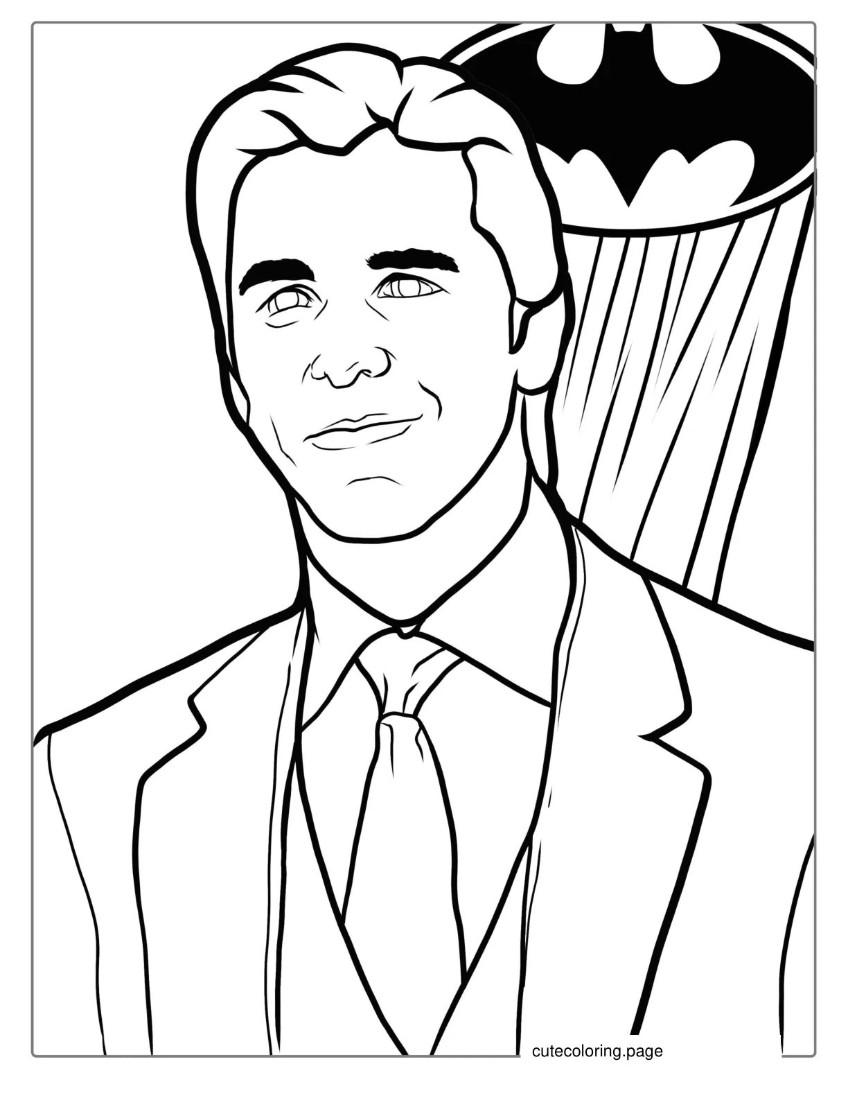 Bruce Banner Played By Christian Bale Coloring coloring page