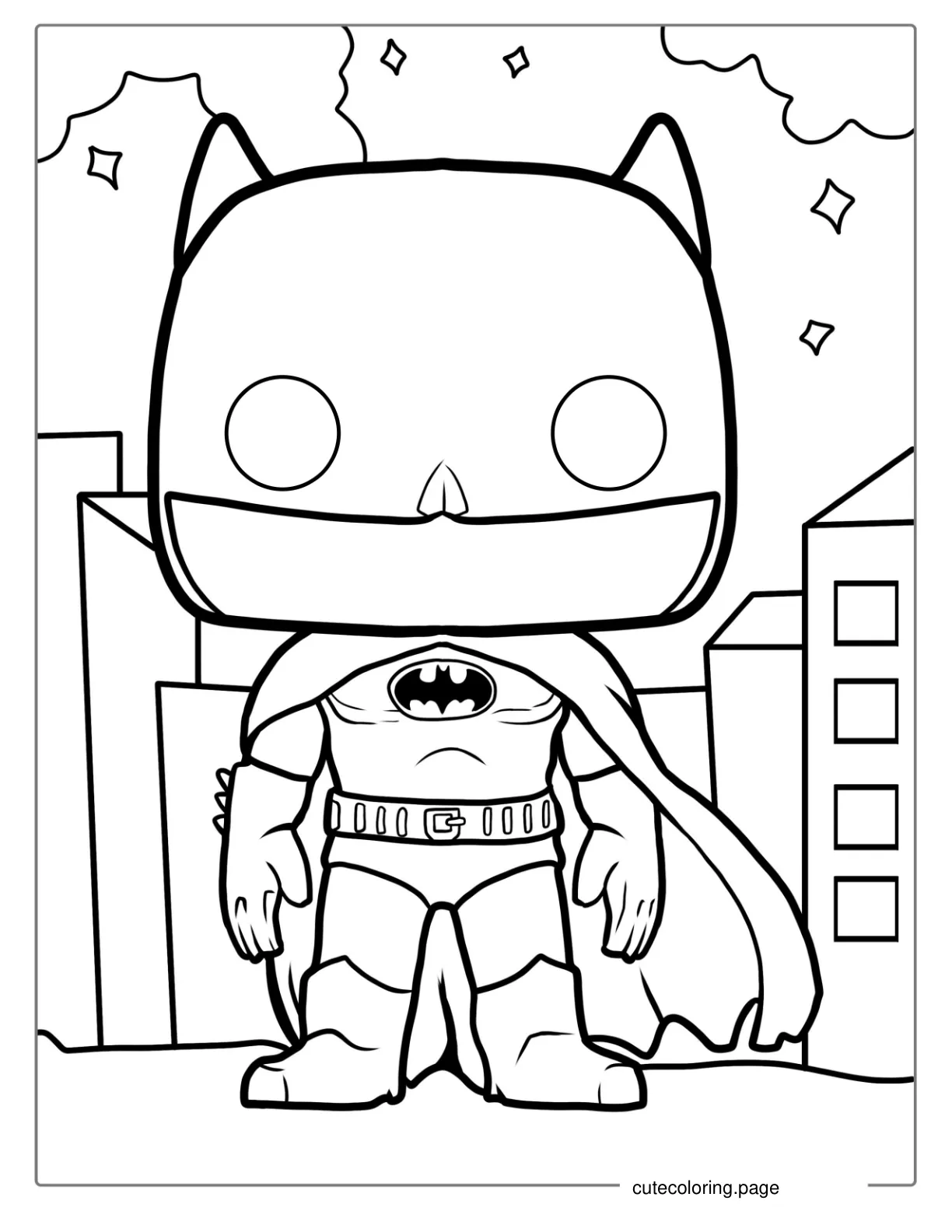 Cute Funko Pop Coloring Sheet coloring page