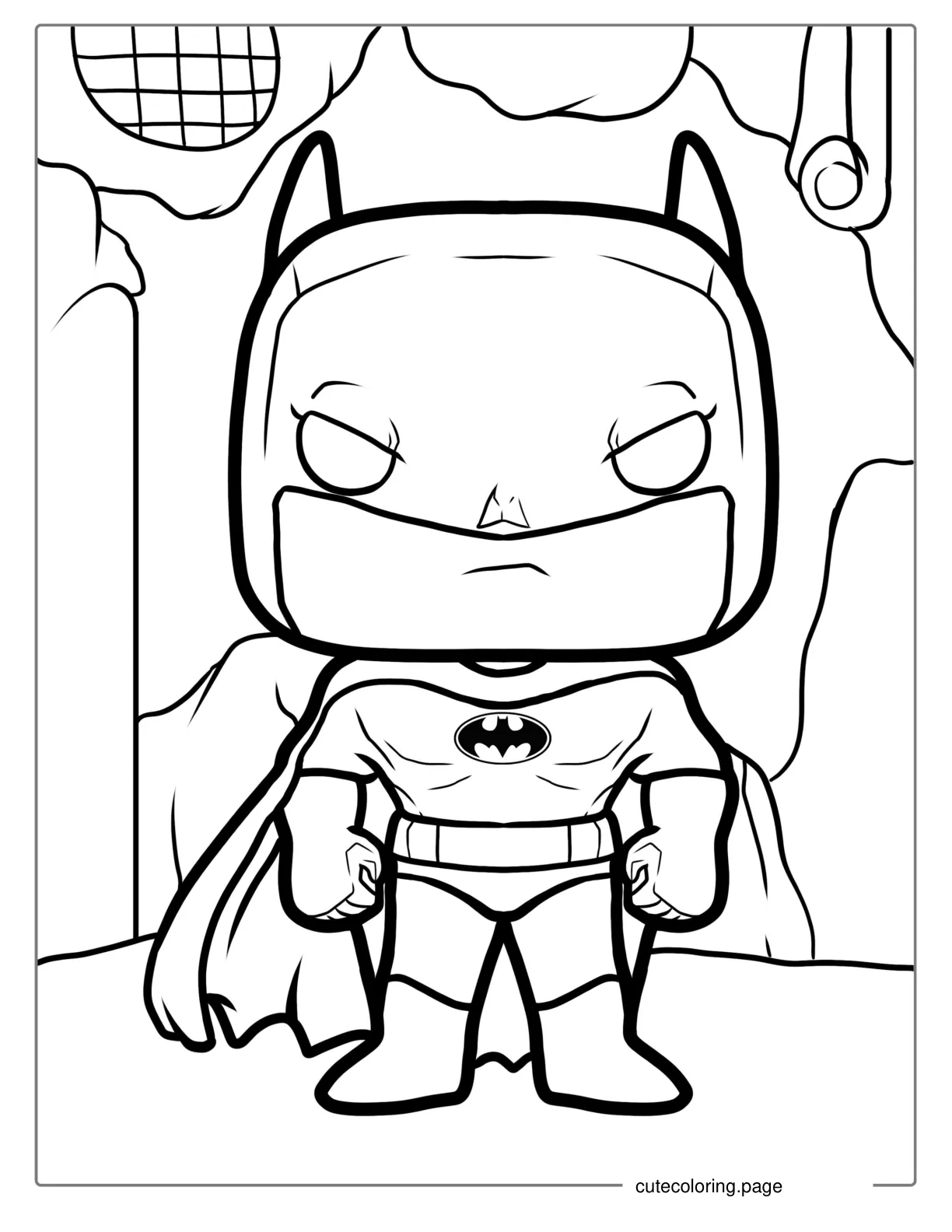 Funko Pop Batman Coloring Page coloring page