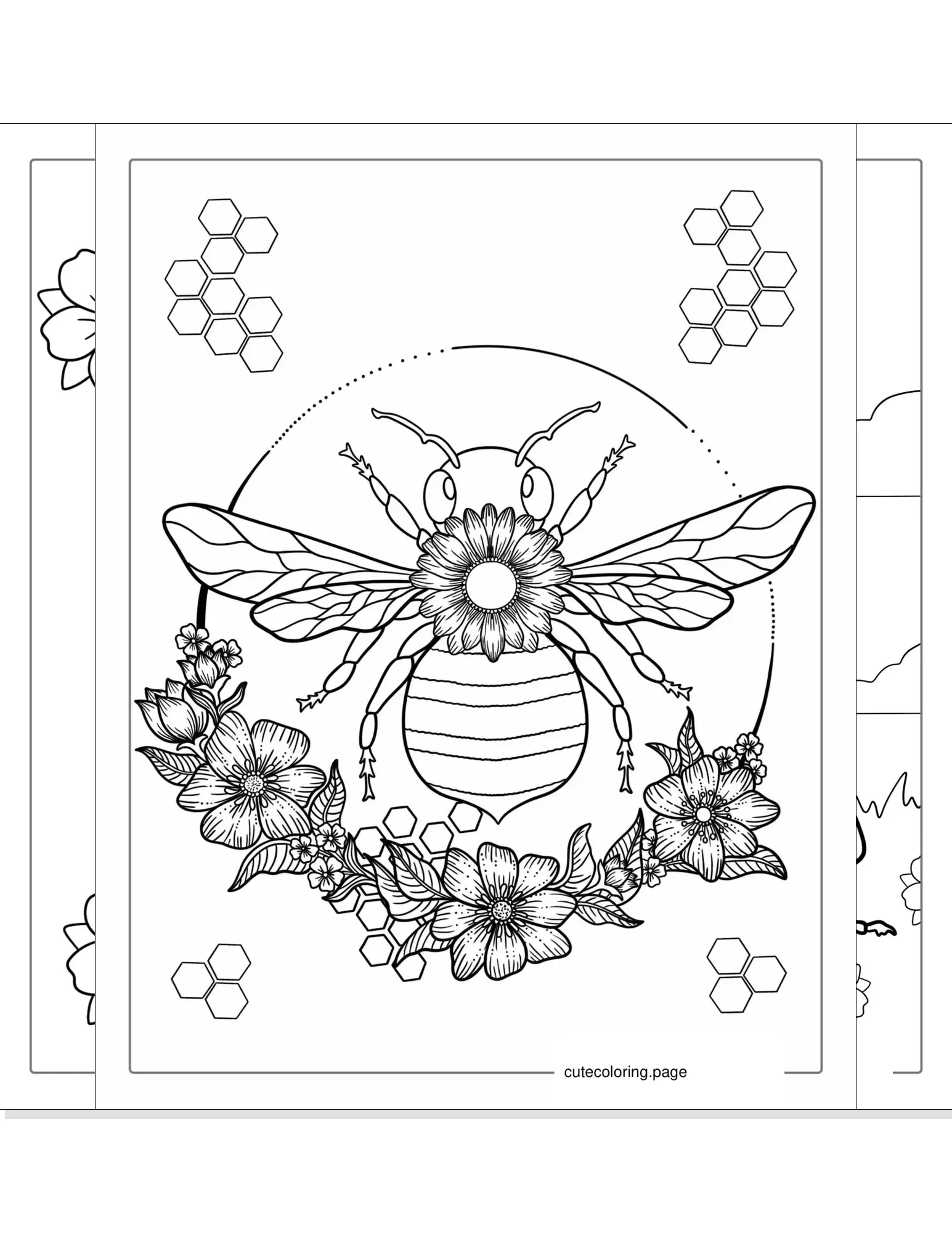 bee coloring pages coloring page