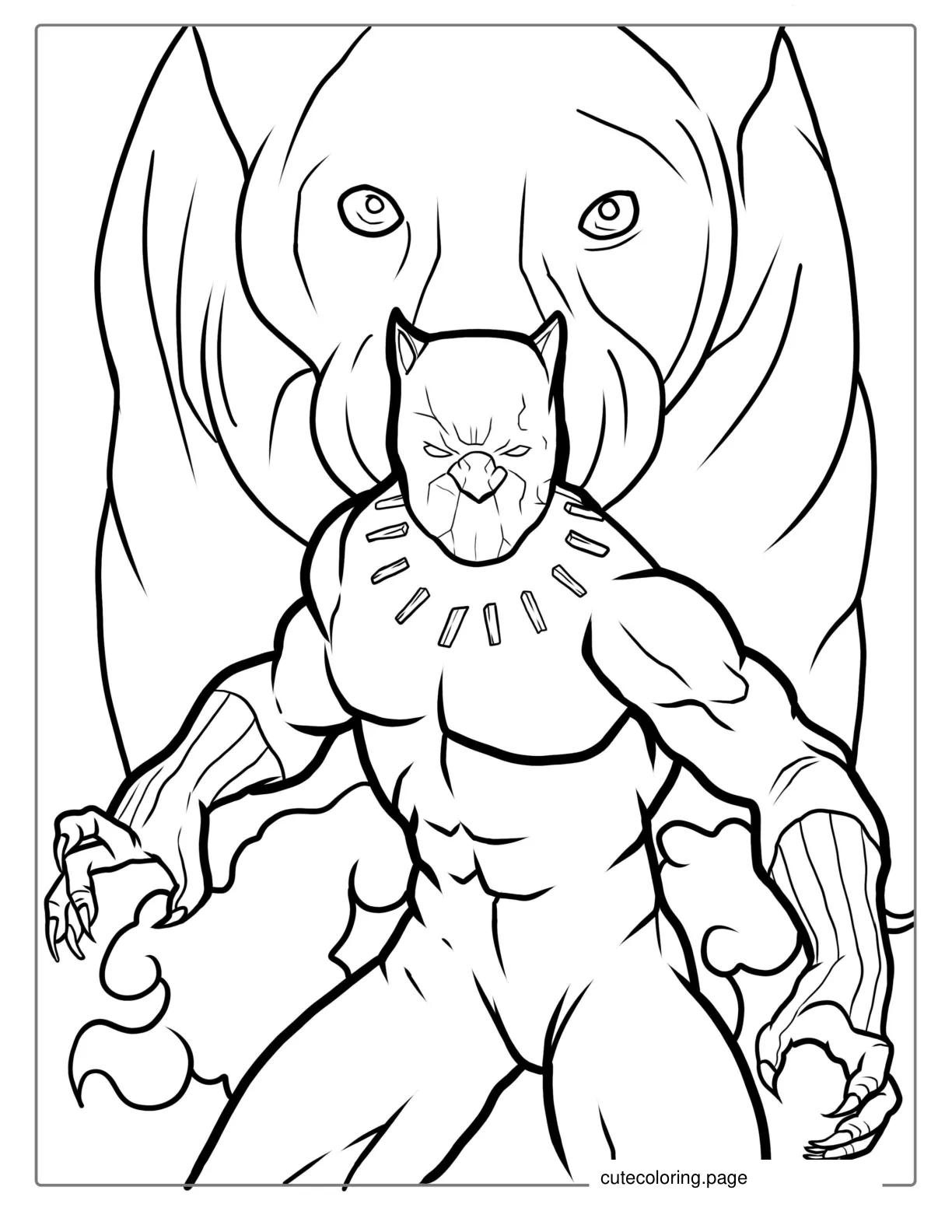 Black Panther Coloring Page coloring page