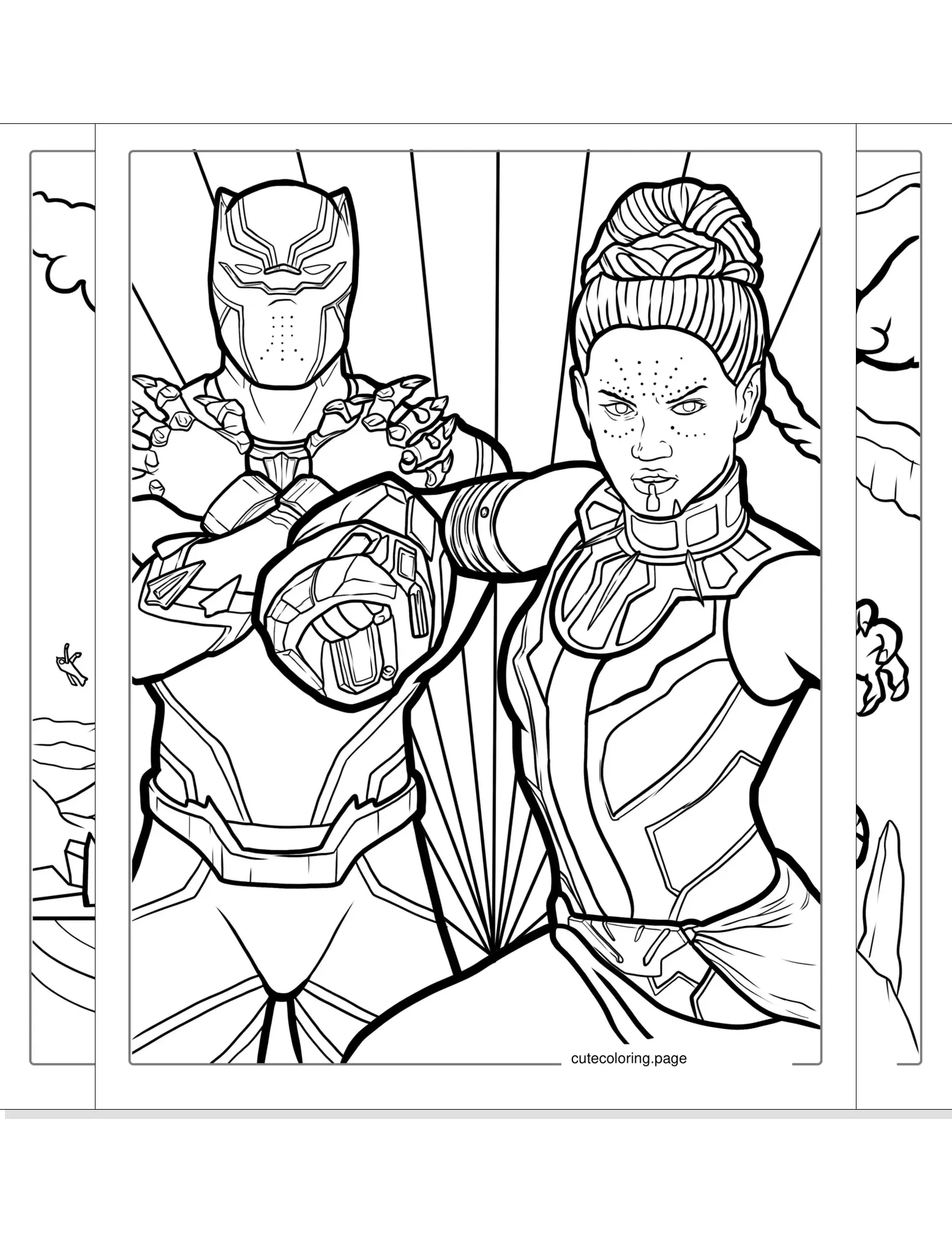 black panther coloring pages coloring page