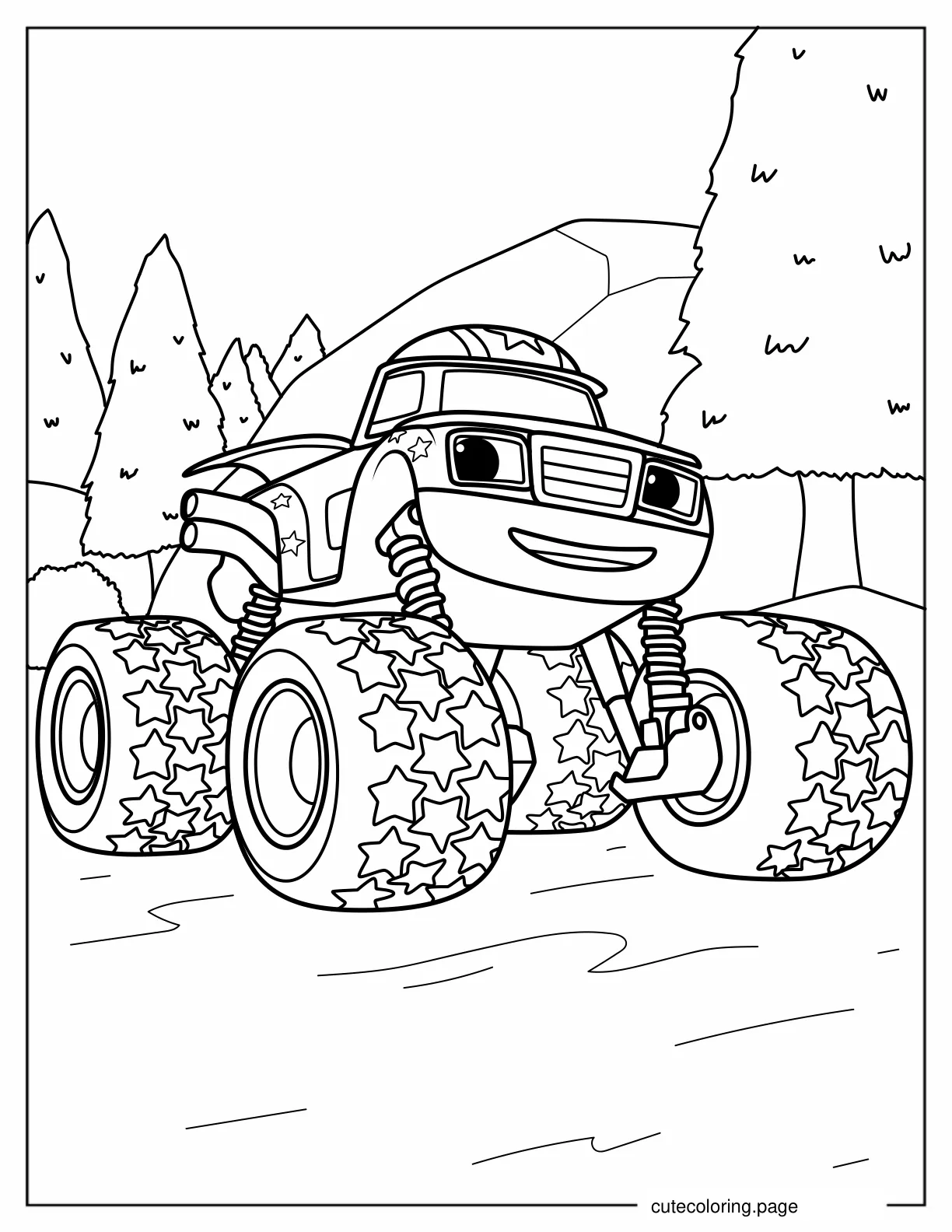 Darington Monster Machine coloring page