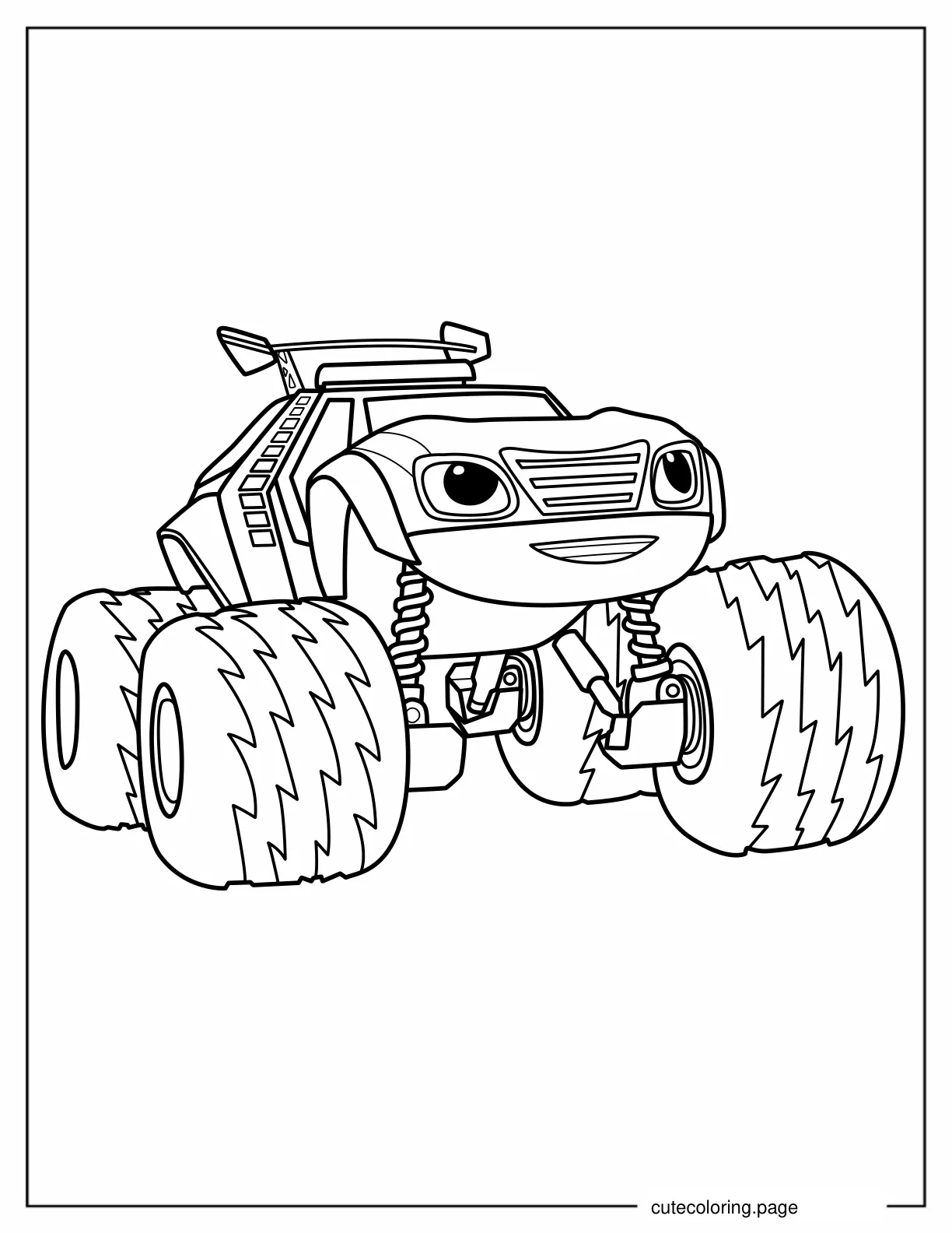 Easy Watts Monster Machine Coloring in for Preschoolers coloring page