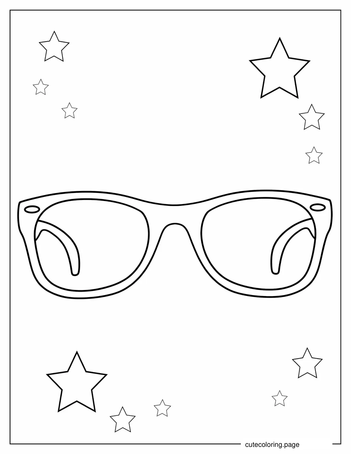 Coloring Page Of Blippi_s Glasses coloring page