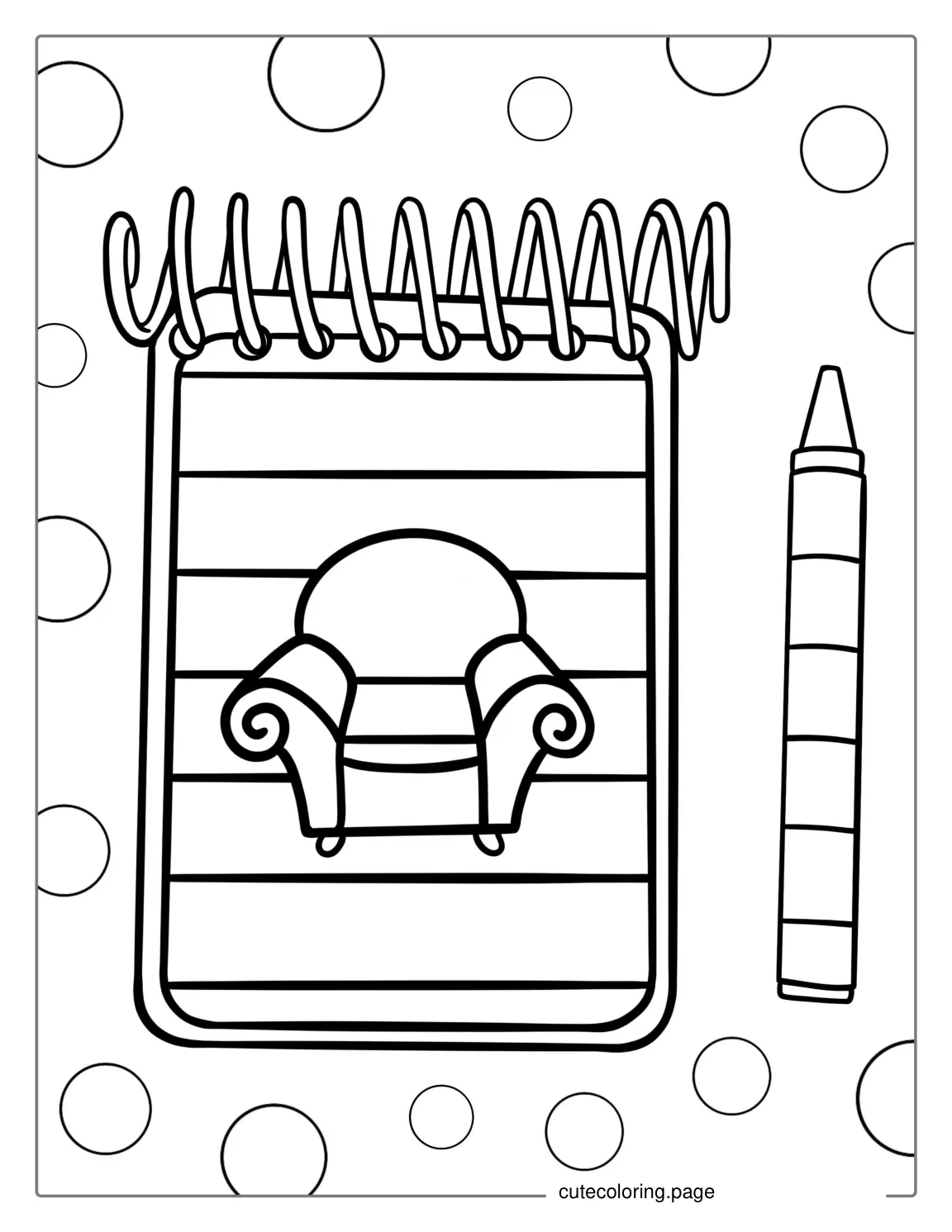 Coloring Page Of Blue_s Clues Notebook coloring page