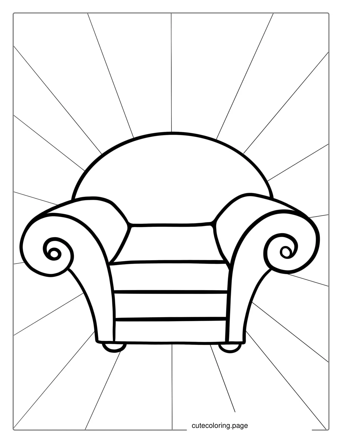 Coloring Page Of Blue_s Clues Thinking Chair coloring page