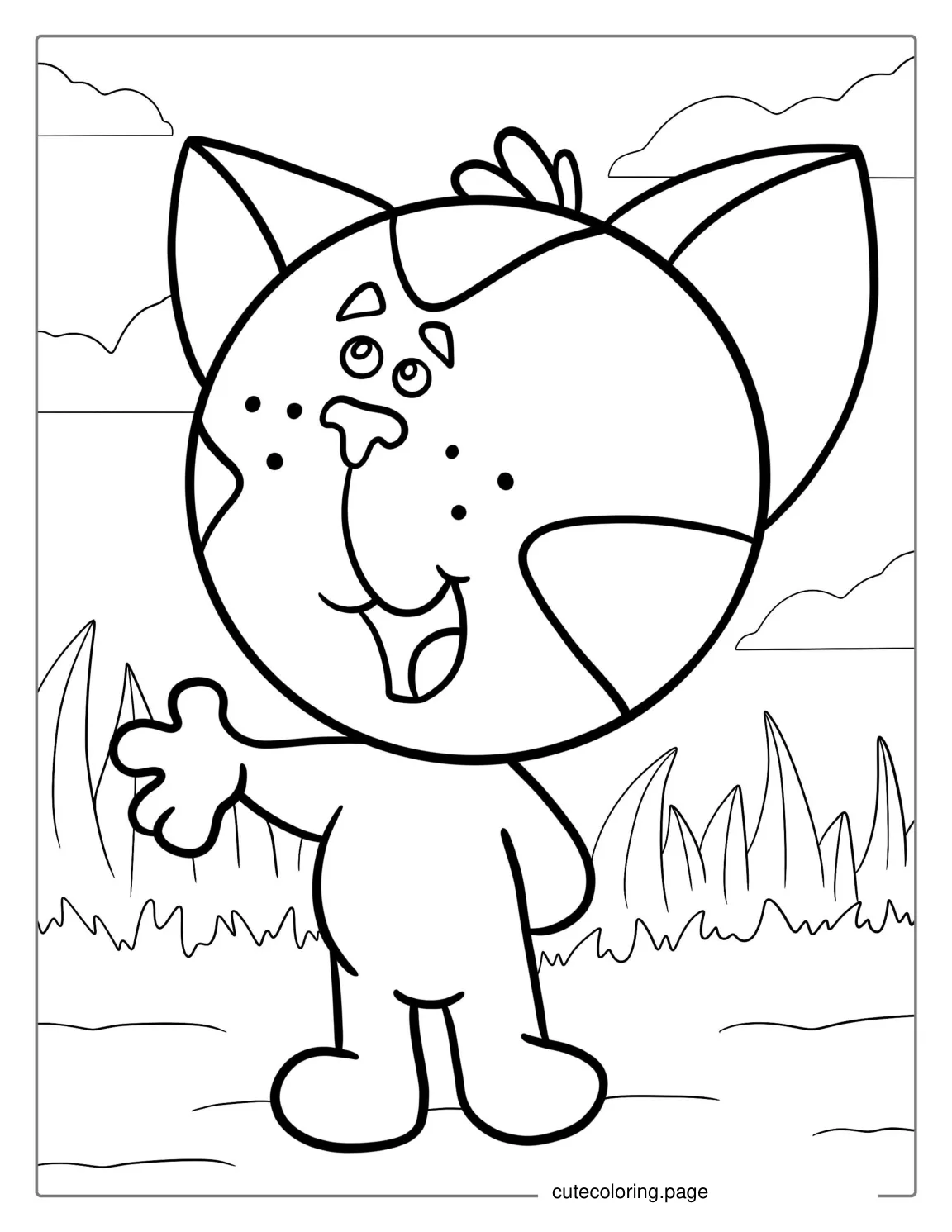 Coloring Page Of Periwinkle Cat coloring page