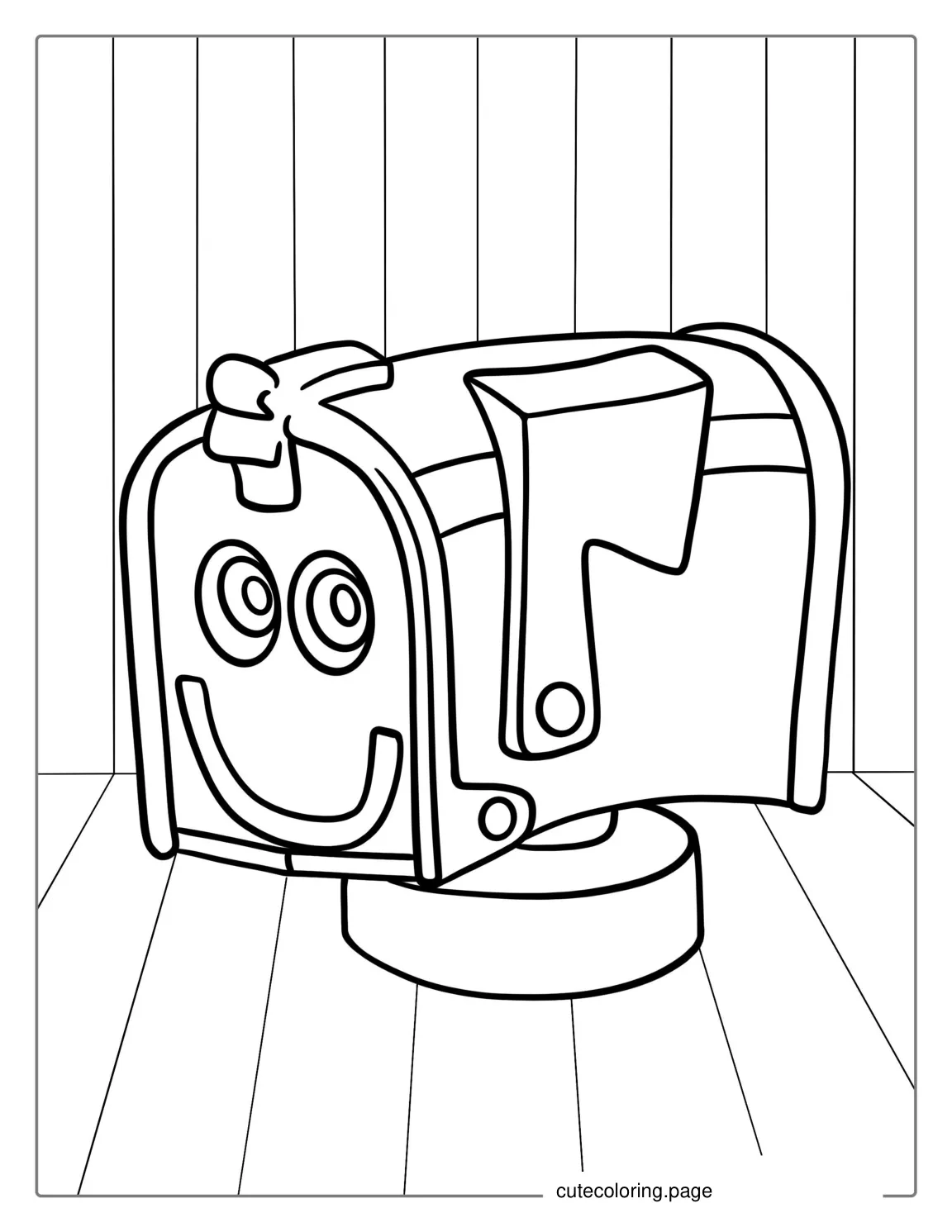 Mailbox Character From Blue_s Clues To Color coloring page