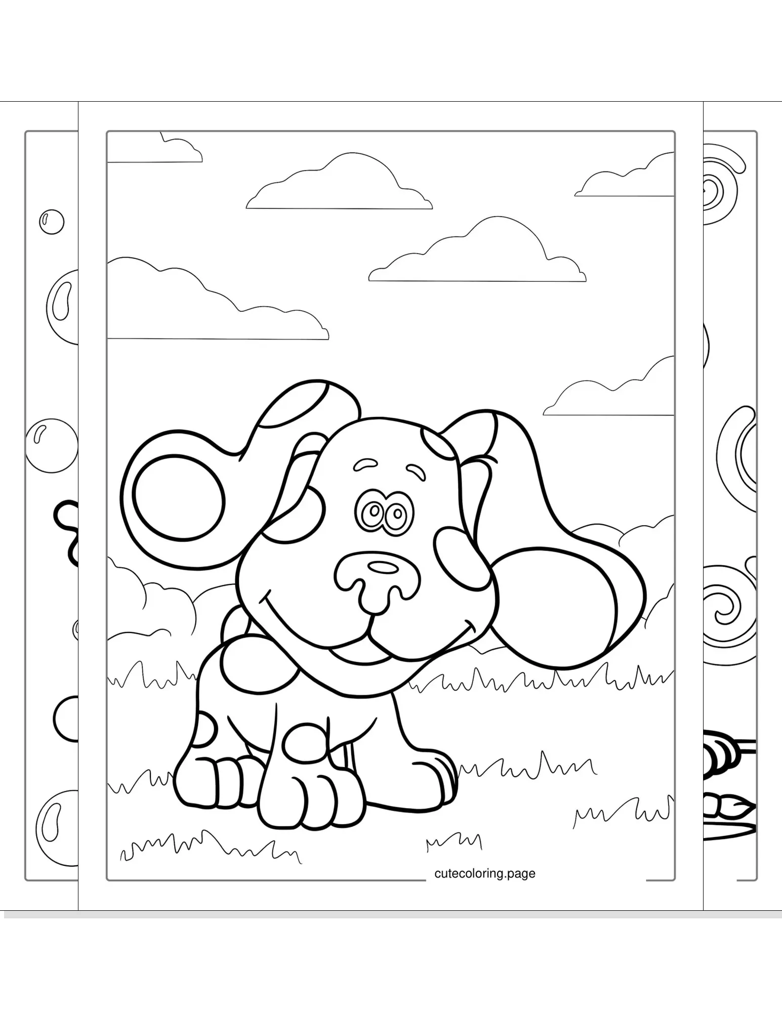 blues clues coloring pages coloring page