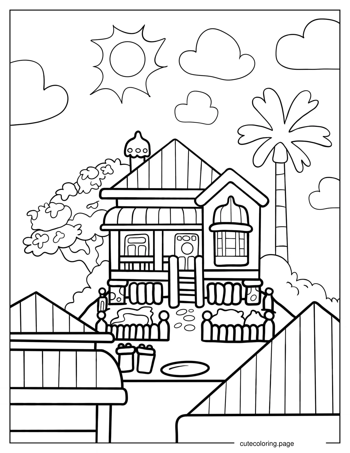 Bluey_s House Coloring Sheet coloring page