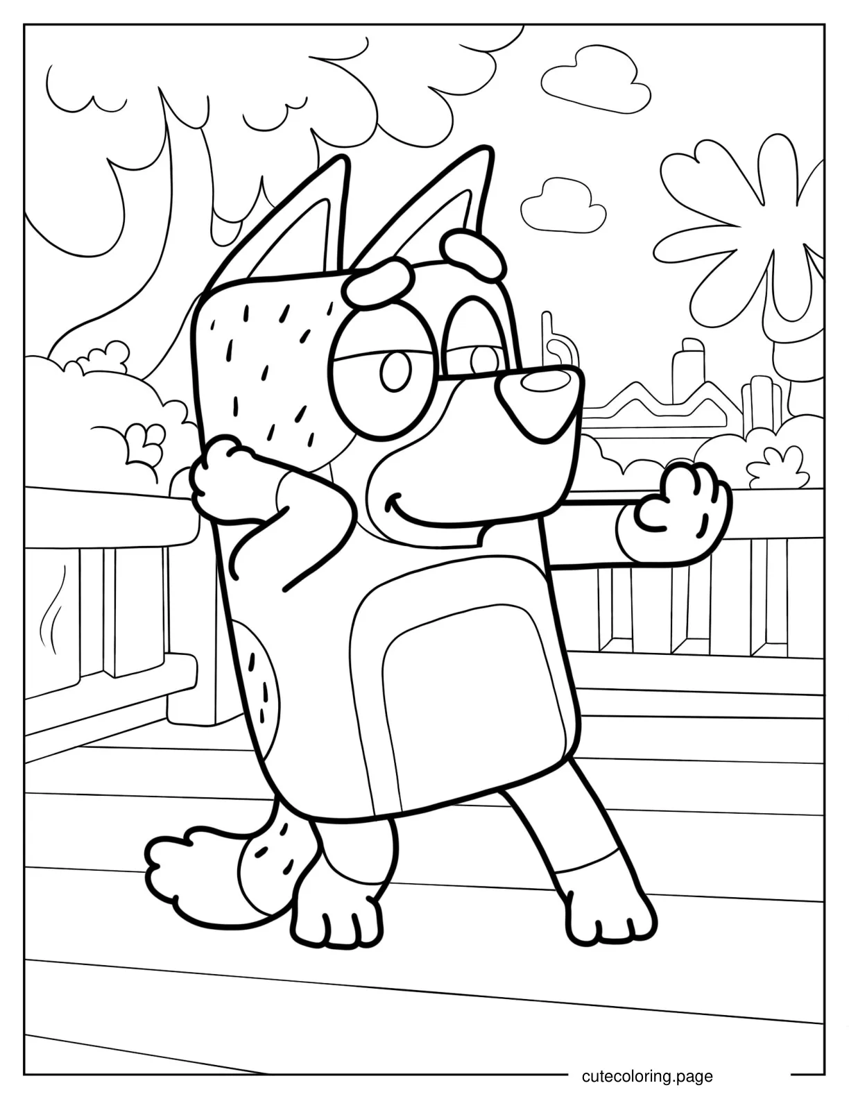 Daddy Bandit Coloring Page coloring page