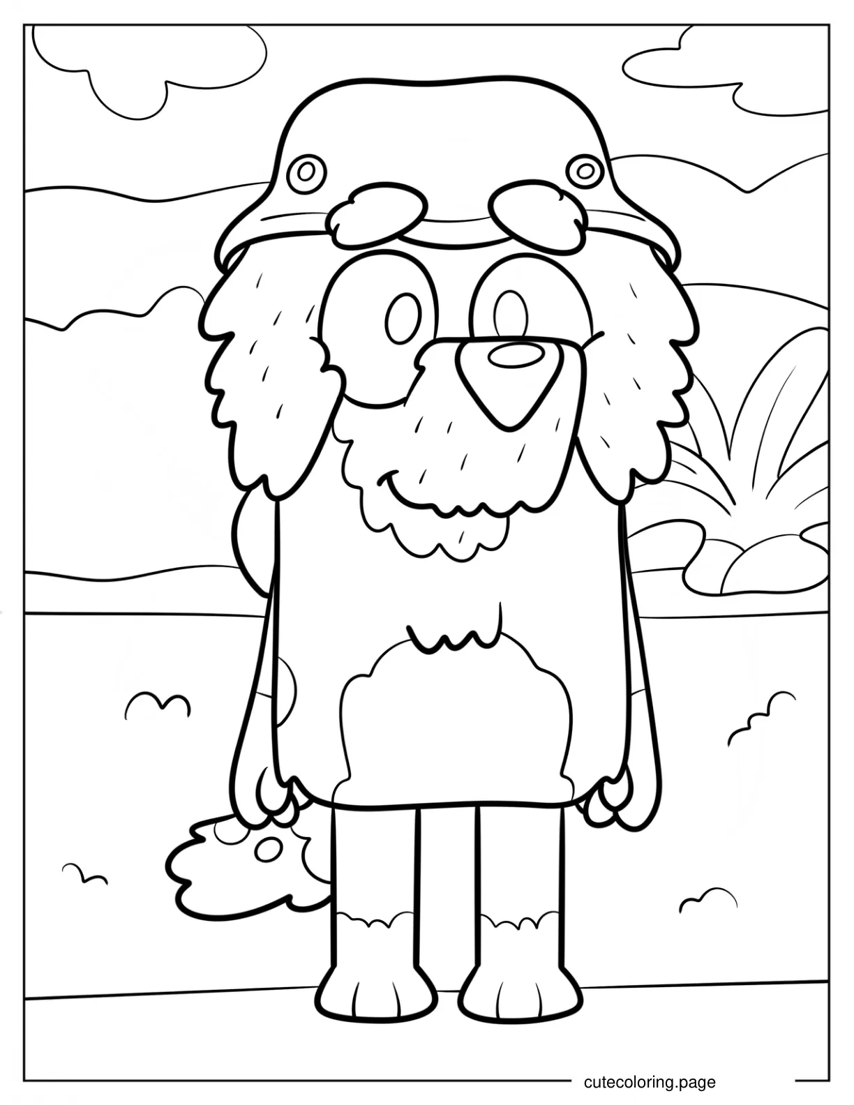 Easy Grandad Coloring Sheet For Kids coloring page