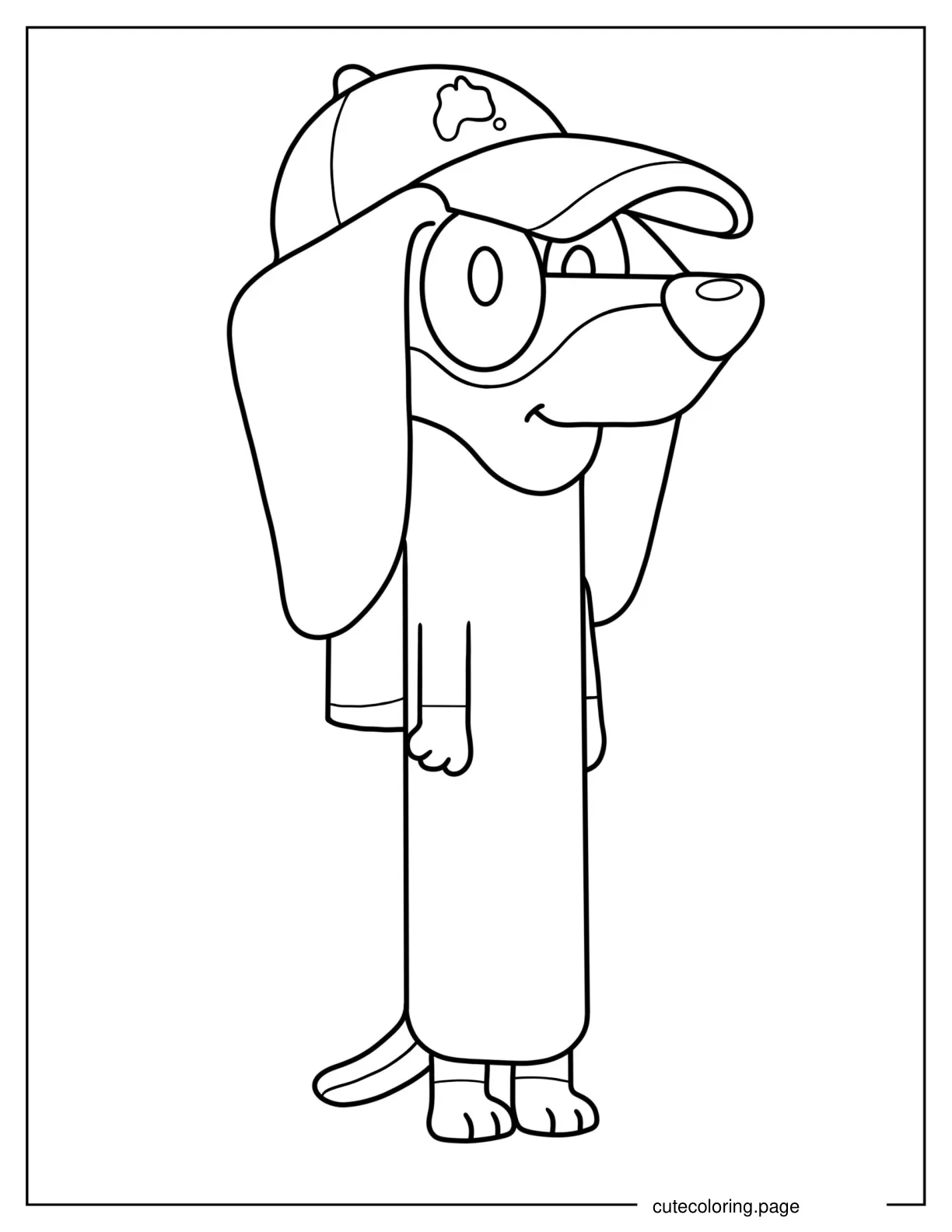 Easy Snickers Coloring Sheet coloring page