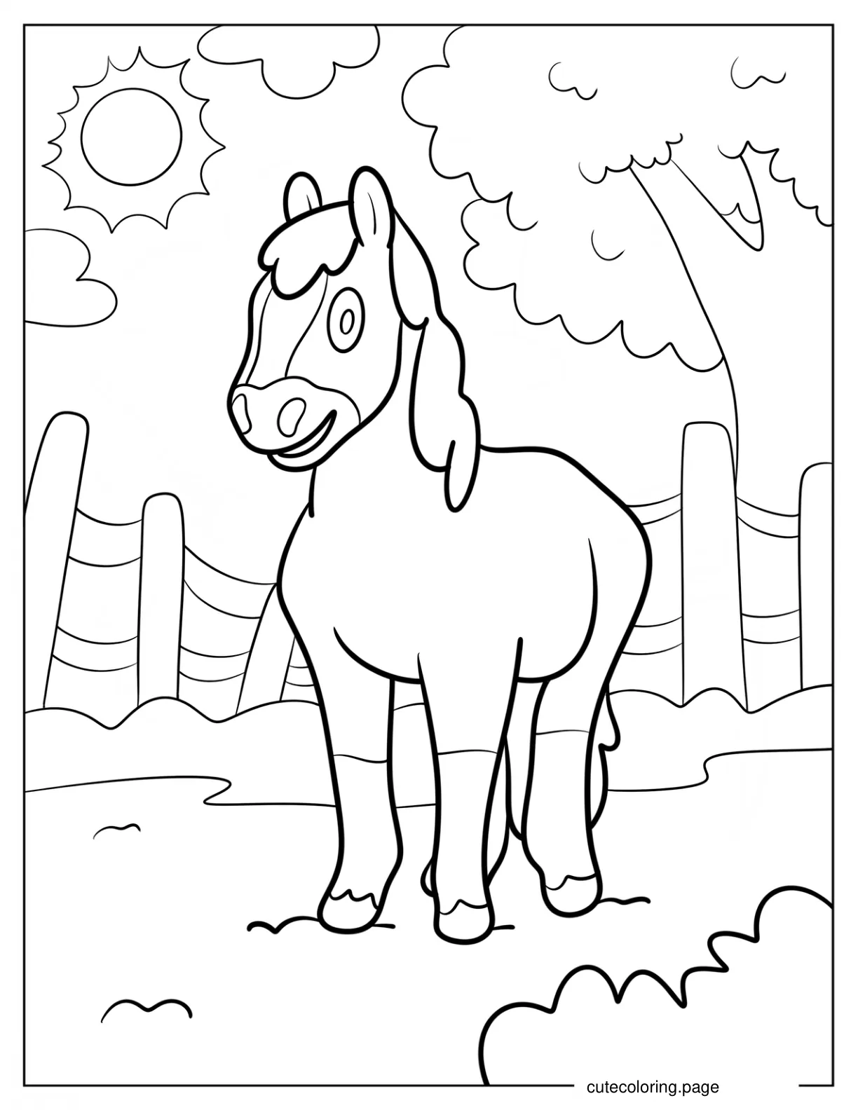 Major Tom In A Farm Coloring Page coloring page