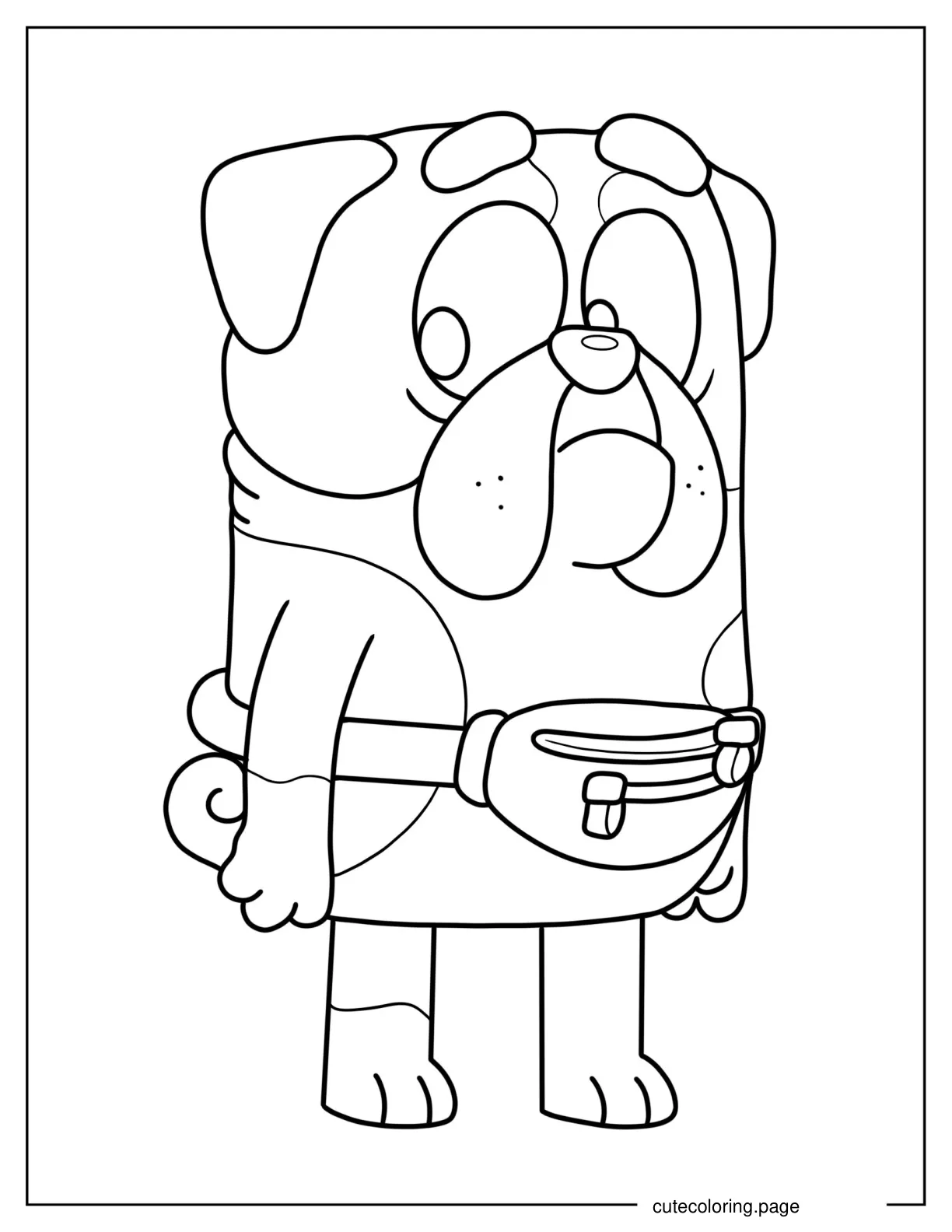 Simple Winton Outline Coloring Page coloring page