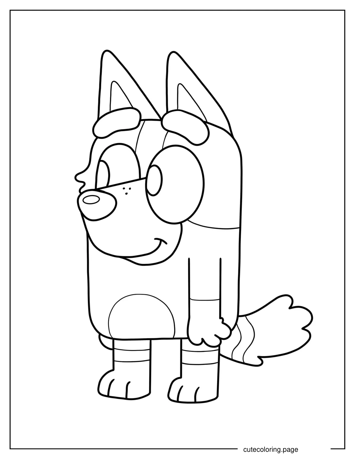 Socks Heeler coloring page