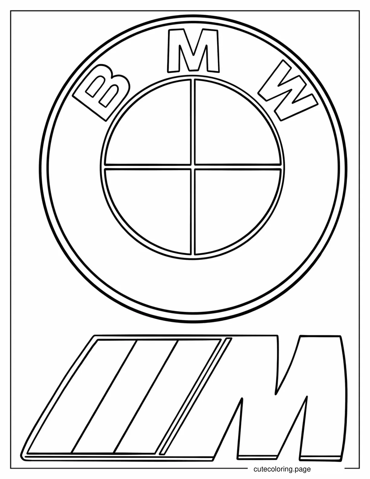 BMW Logo coloring page