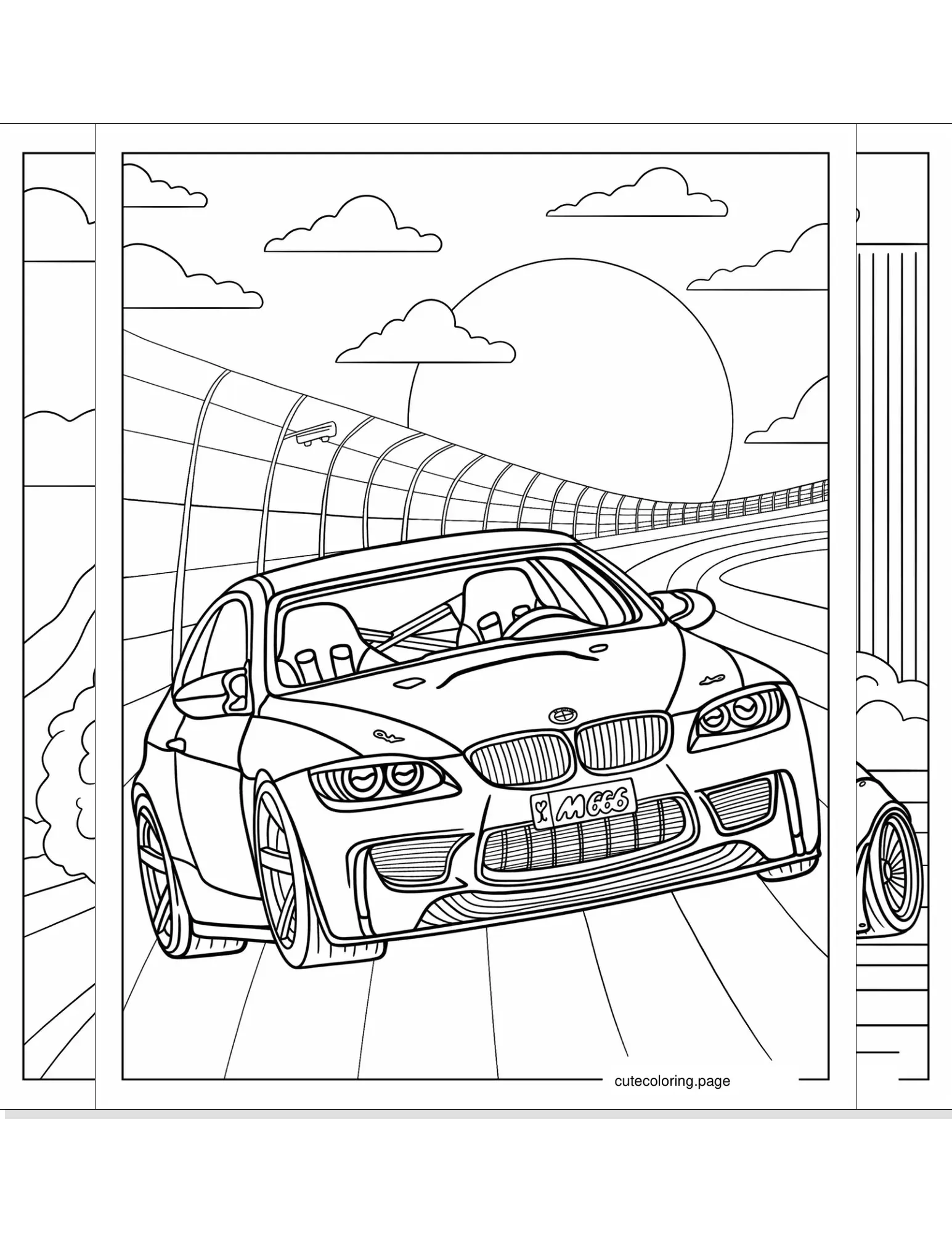 bmw coloring pages coloring page