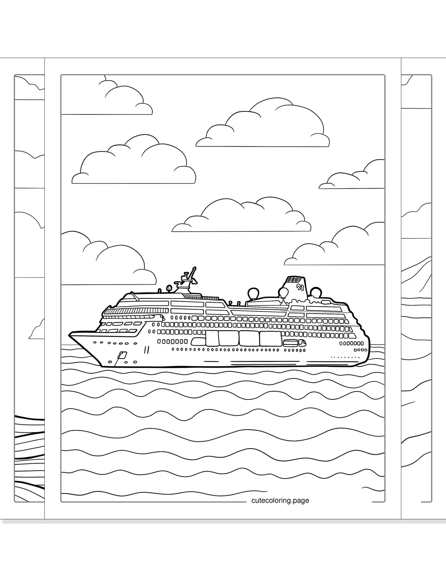 boat ship coloring pages coloring page