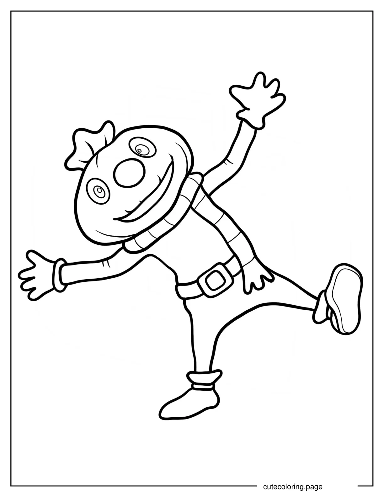 Spud The Scarecrow Coloring Page For Preschoolers coloring page