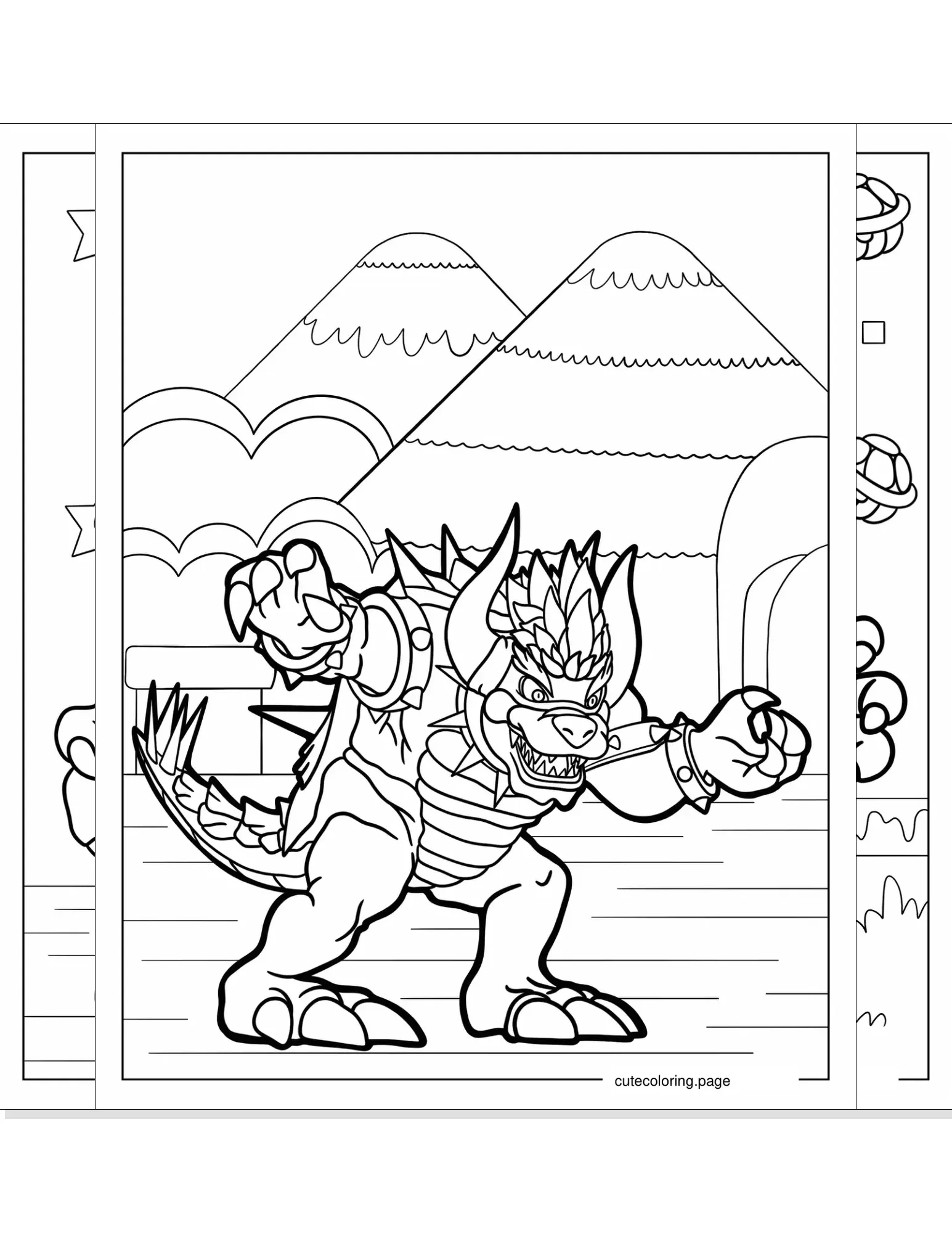 bowser coloring pages coloring page