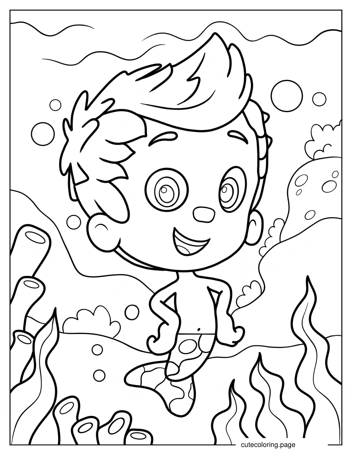 Simple Gil Coloring Page For Kids coloring page