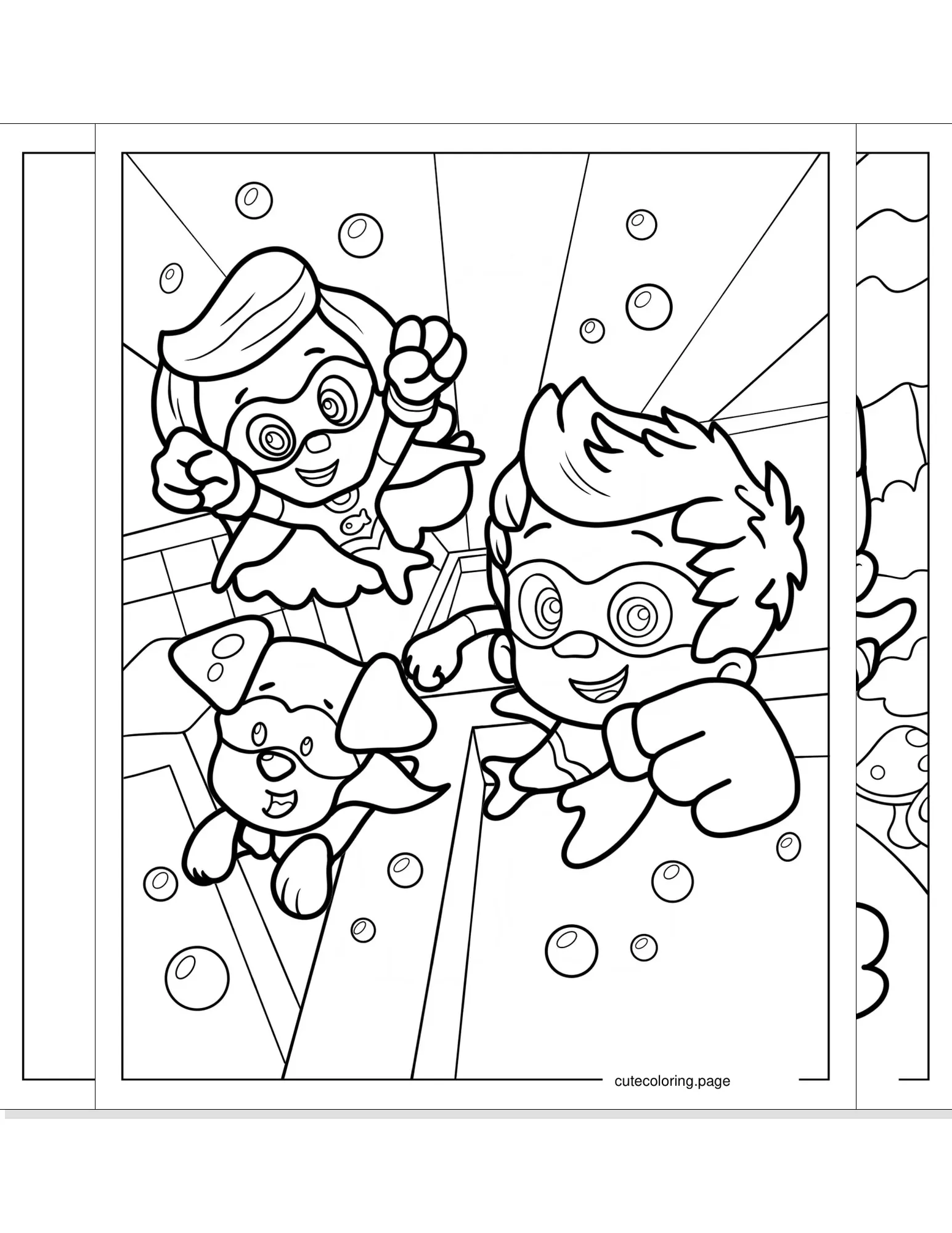 bubble guppies coloring pages coloring page