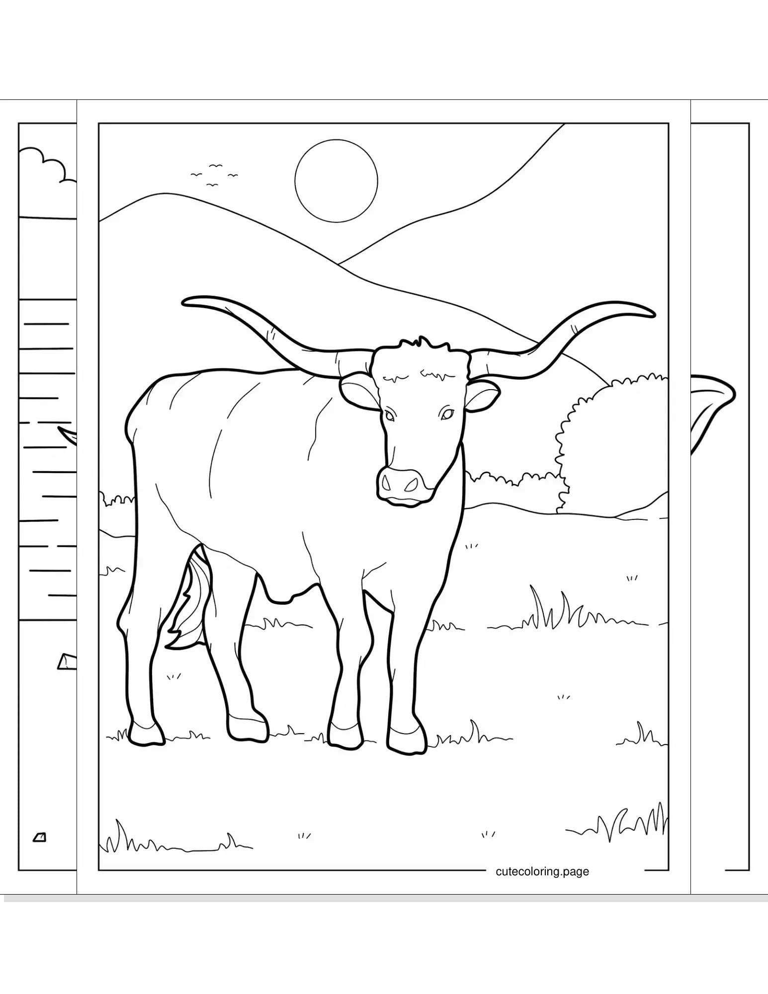 bull coloring pages coloring page