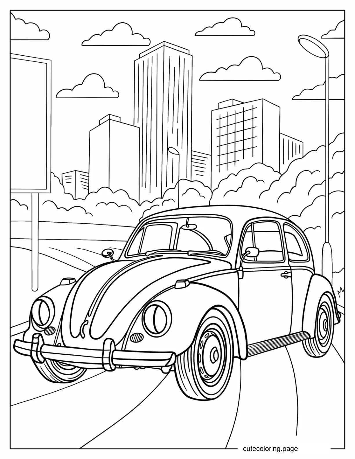 Bumblebee_s VW Bug Form coloring page